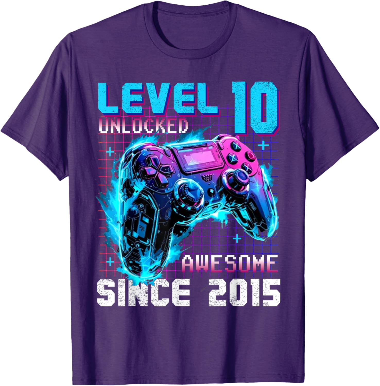 Level 10 Unlocked Gaming T-Shirt for 10th Birthday Celebration - 19