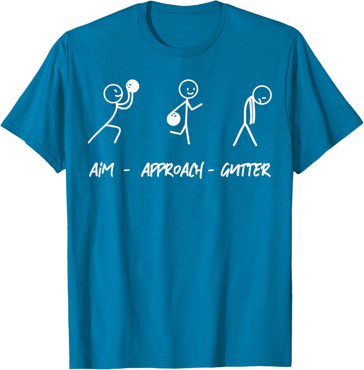 Aim Gutter Bowler T-Shirt for Bowling Lovers - Fun and Comfortable Wear - 4