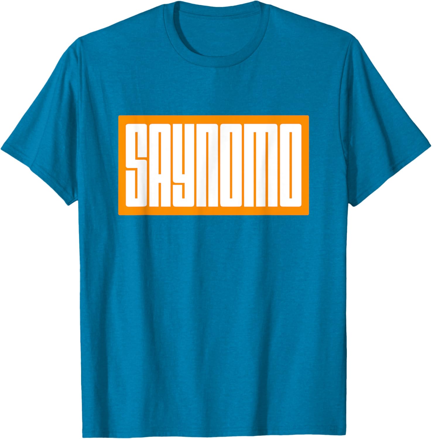 Trendy Orange SAYNOMO Graphic T-Shirt for Casual Fashion Lovers - 27