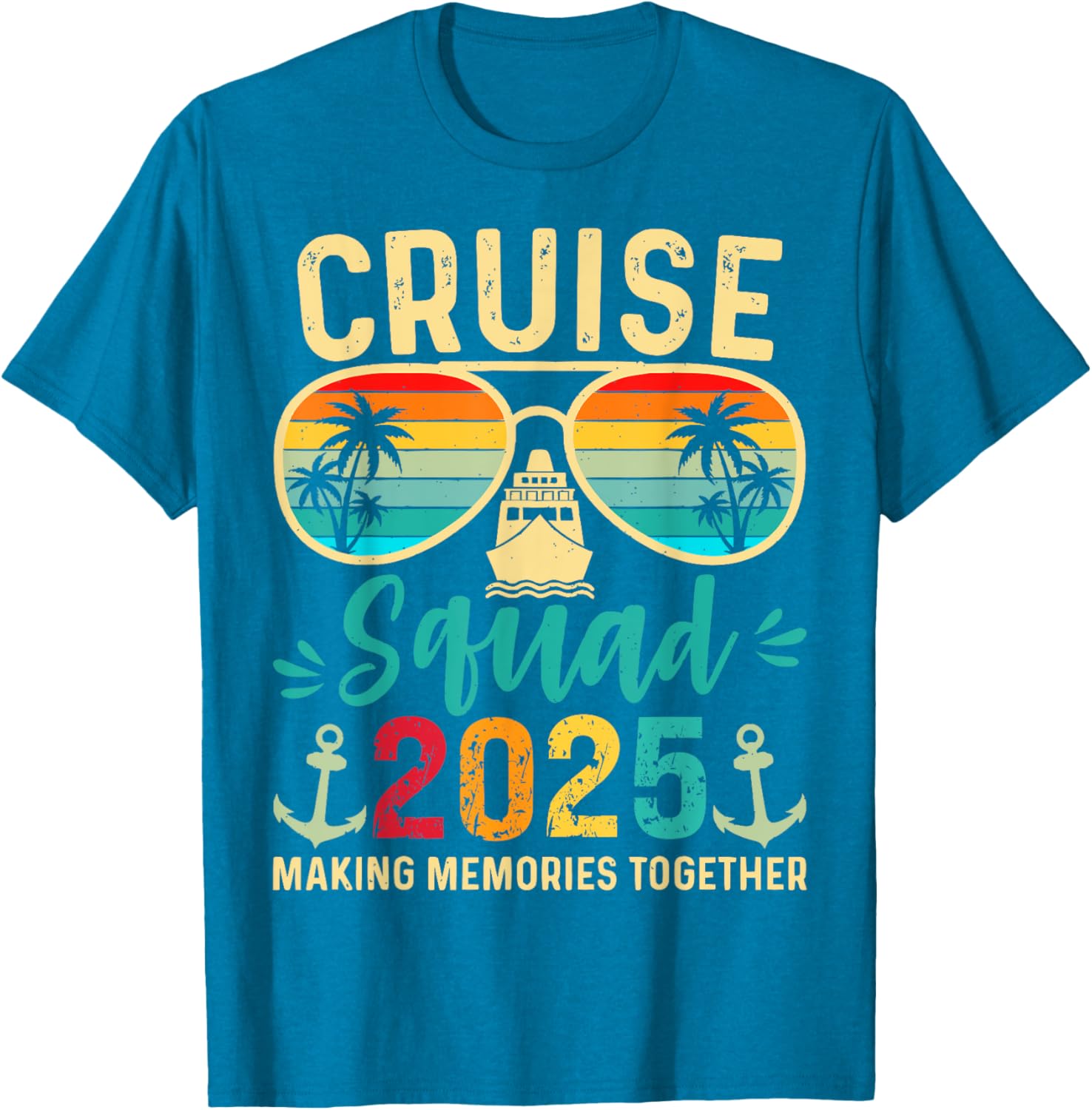 Cruise Squad 2025 Birthday Party Matching T-Shirt for Fun Vacations - 7