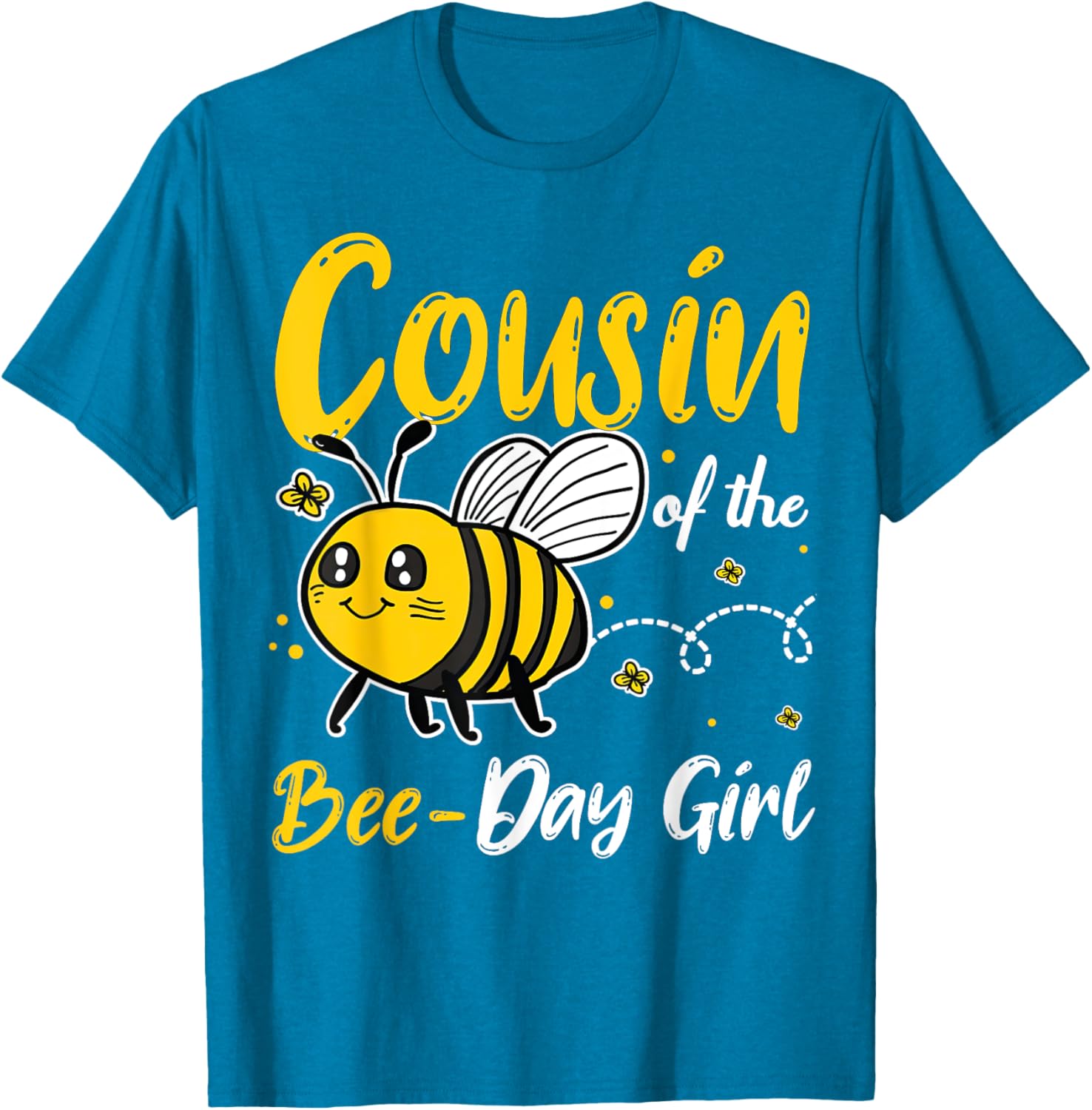 Cousin of the Bee Day Girl Birthday Squad Matching T-Shirt for Kids - 11