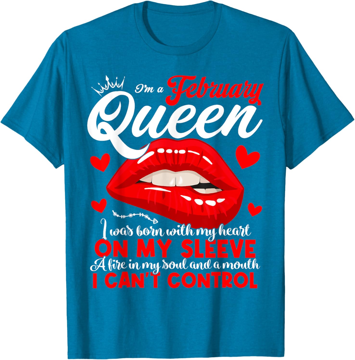 February Birthday Queen T-Shirt for Women and Girls - Celebrate Your Shine - 12