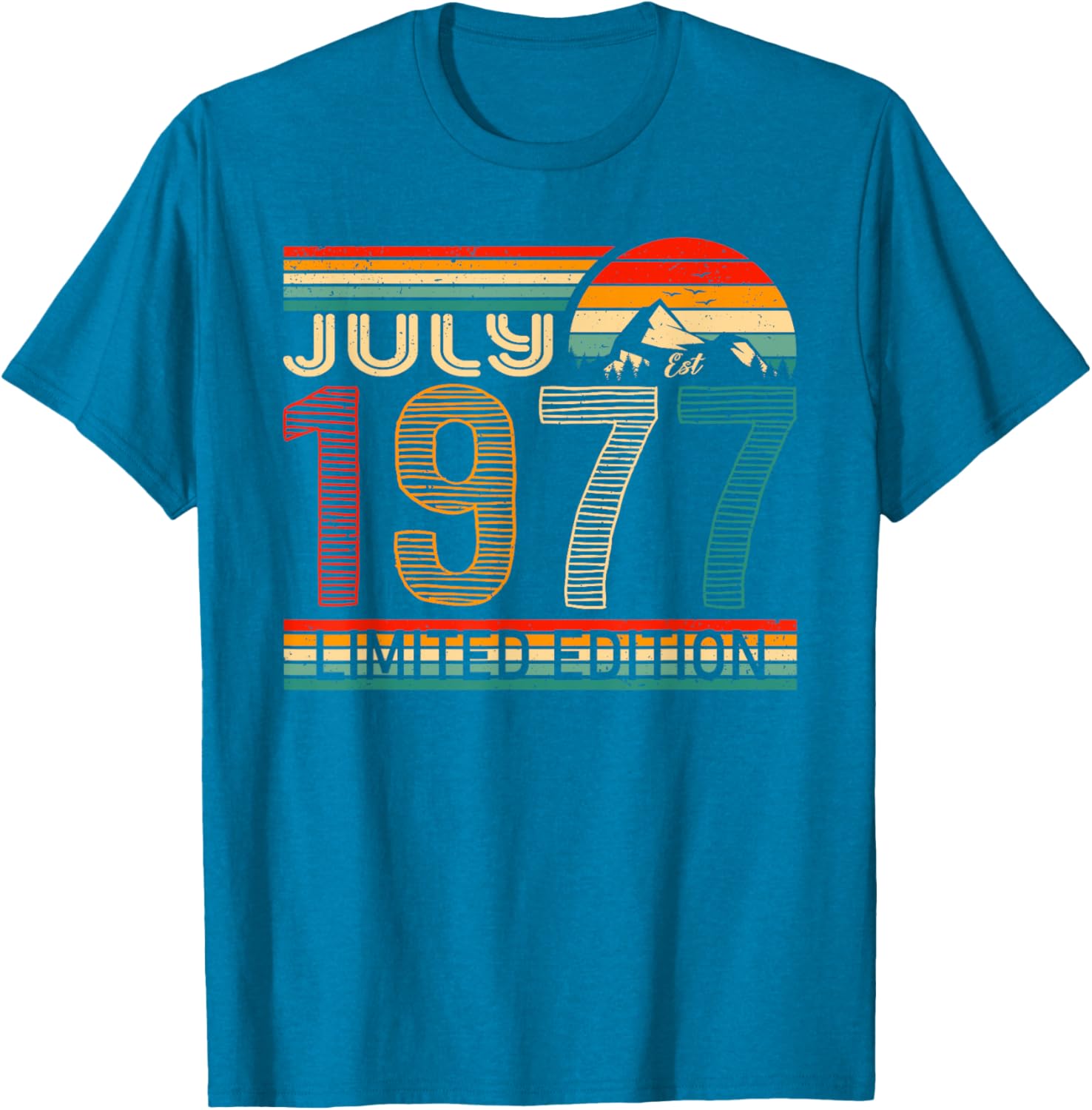 Classic July 1977 Vintage Birthday T-Shirt for Nostalgic Celebrations - 12