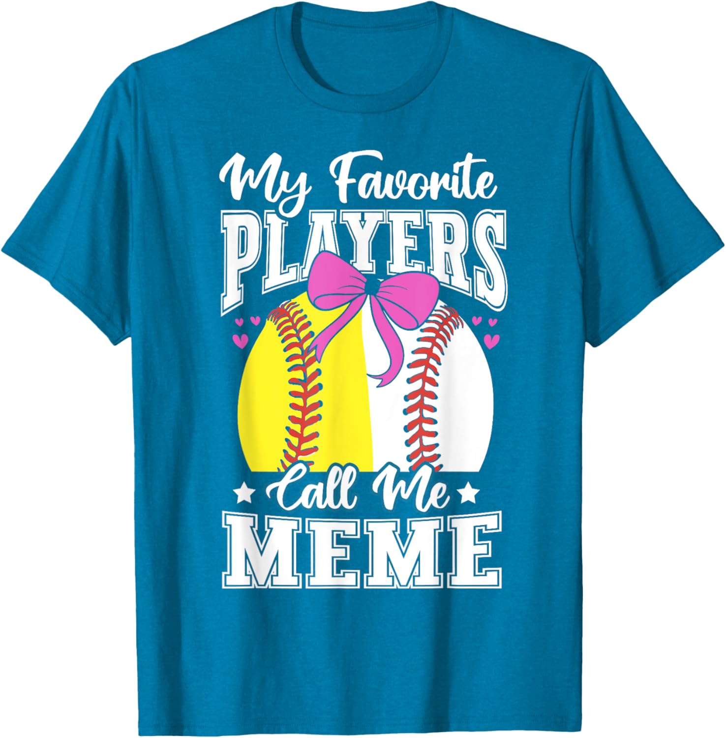 Baseball Grandma's Favorite Softball Players Meme T-Shirt for Fans - 13