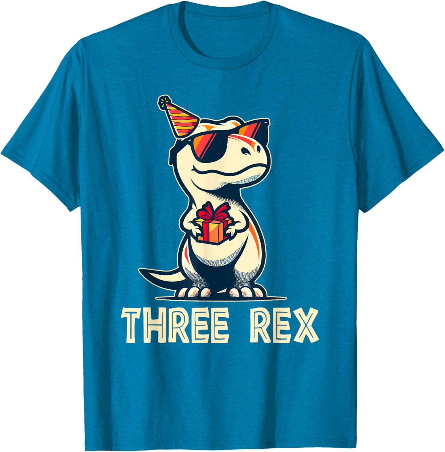 Adorable 3 Rex Dinosaur Birthday T-Shirt for Boys and Girls - 11