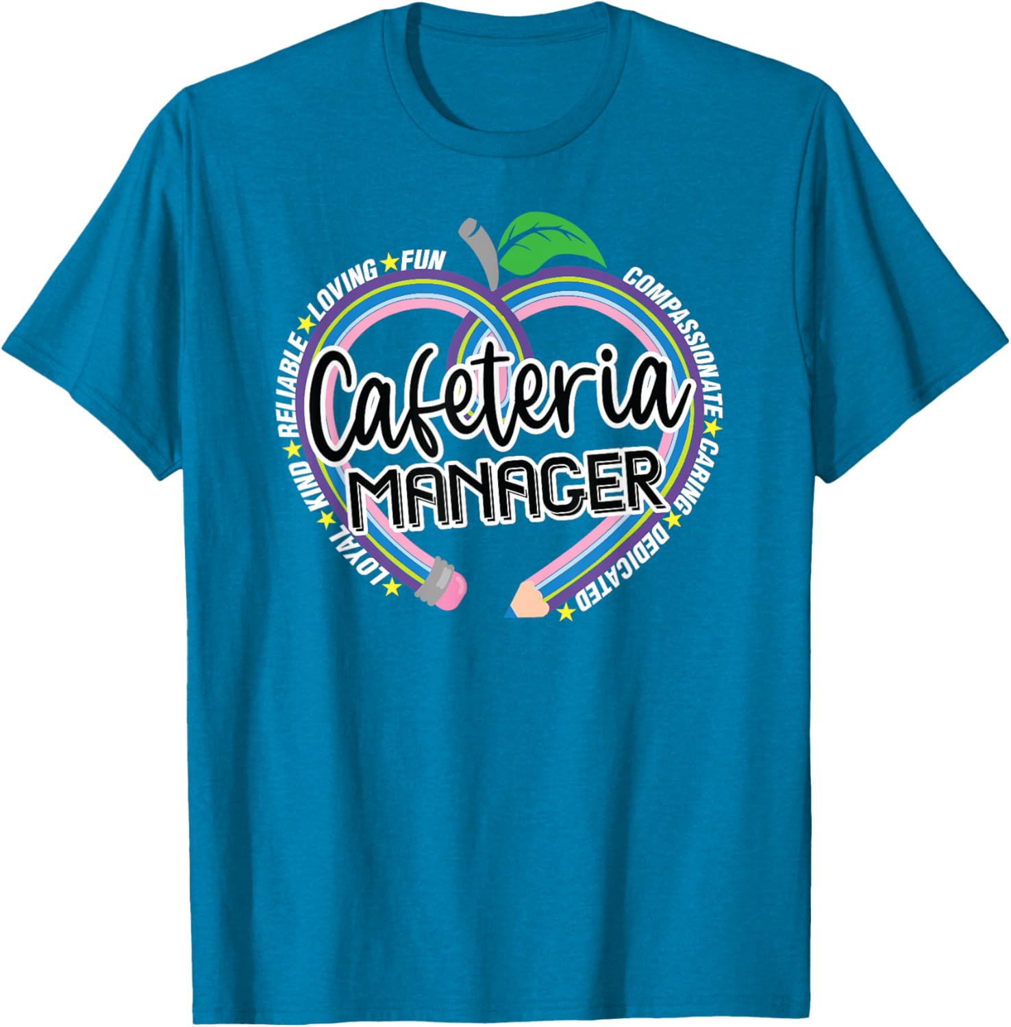 Cafeteria Manager T-Shirt for School Lunch Heroes - Fun Food Services Tee - 19