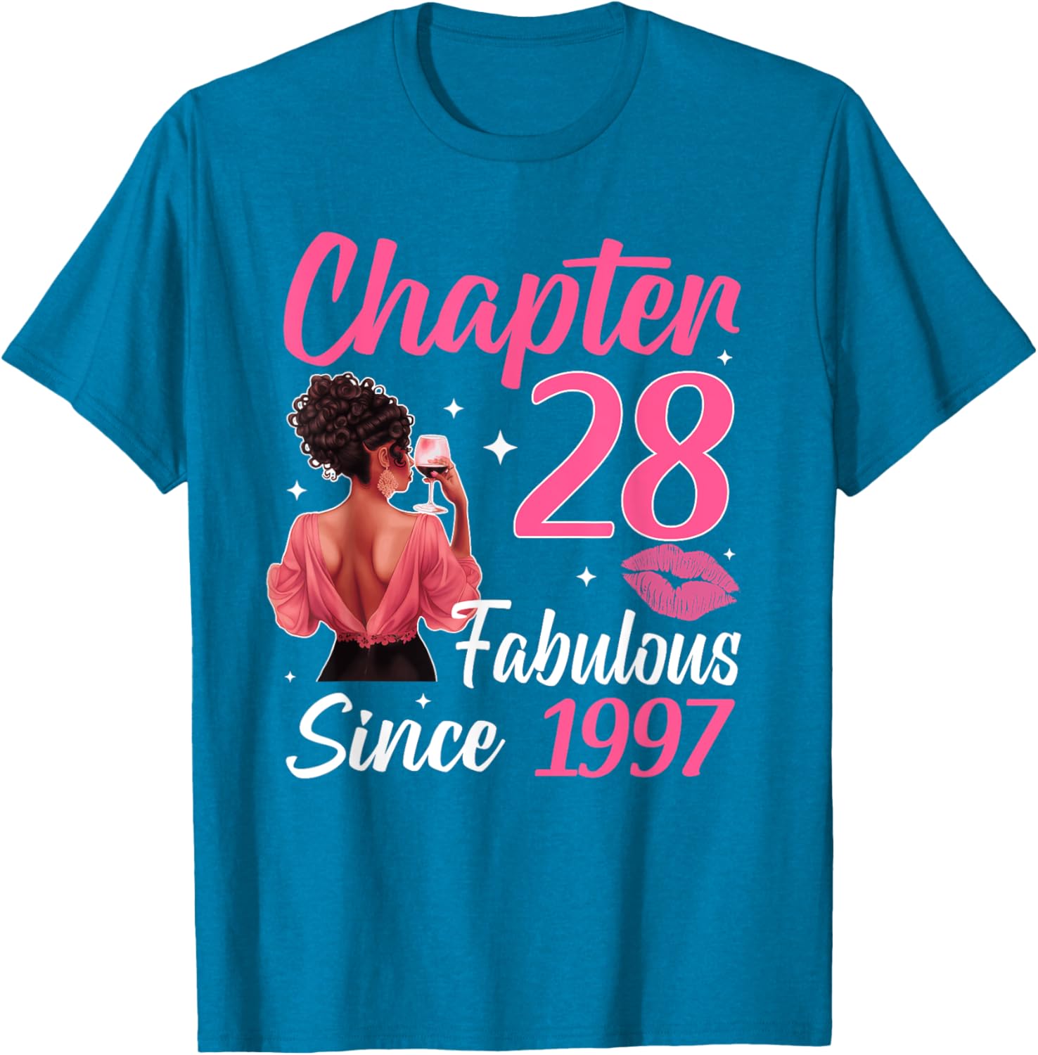 Fabulous Since 1997 28th Birthday T-Shirt for Black Women Celebrate in Style - 8
