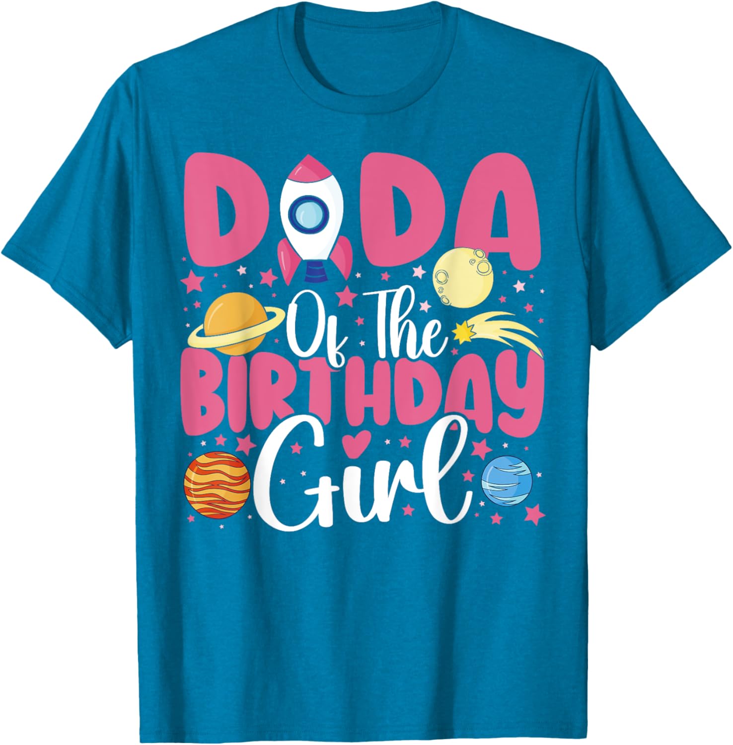 Birthday Girl Astronaut Family T-Shirt for Fun Celebrations - 15