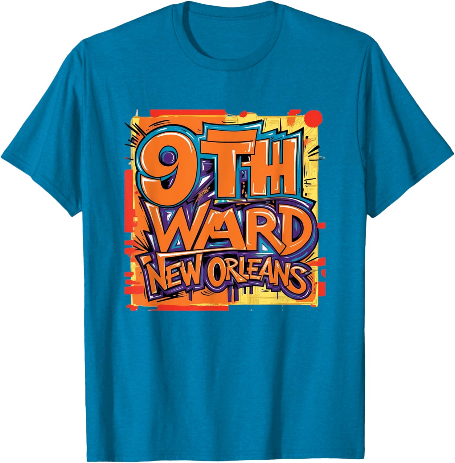 9th Ward Graffiti Art T-Shirt New Orleans Unique Style Clothing - 21
