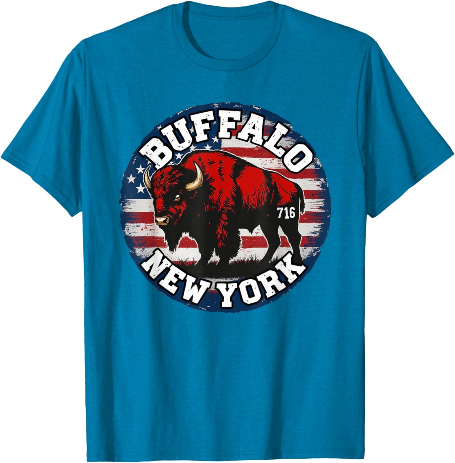 Buffalo New York Bison 716 Area Code Pride T-Shirt for WNY Fans - 1