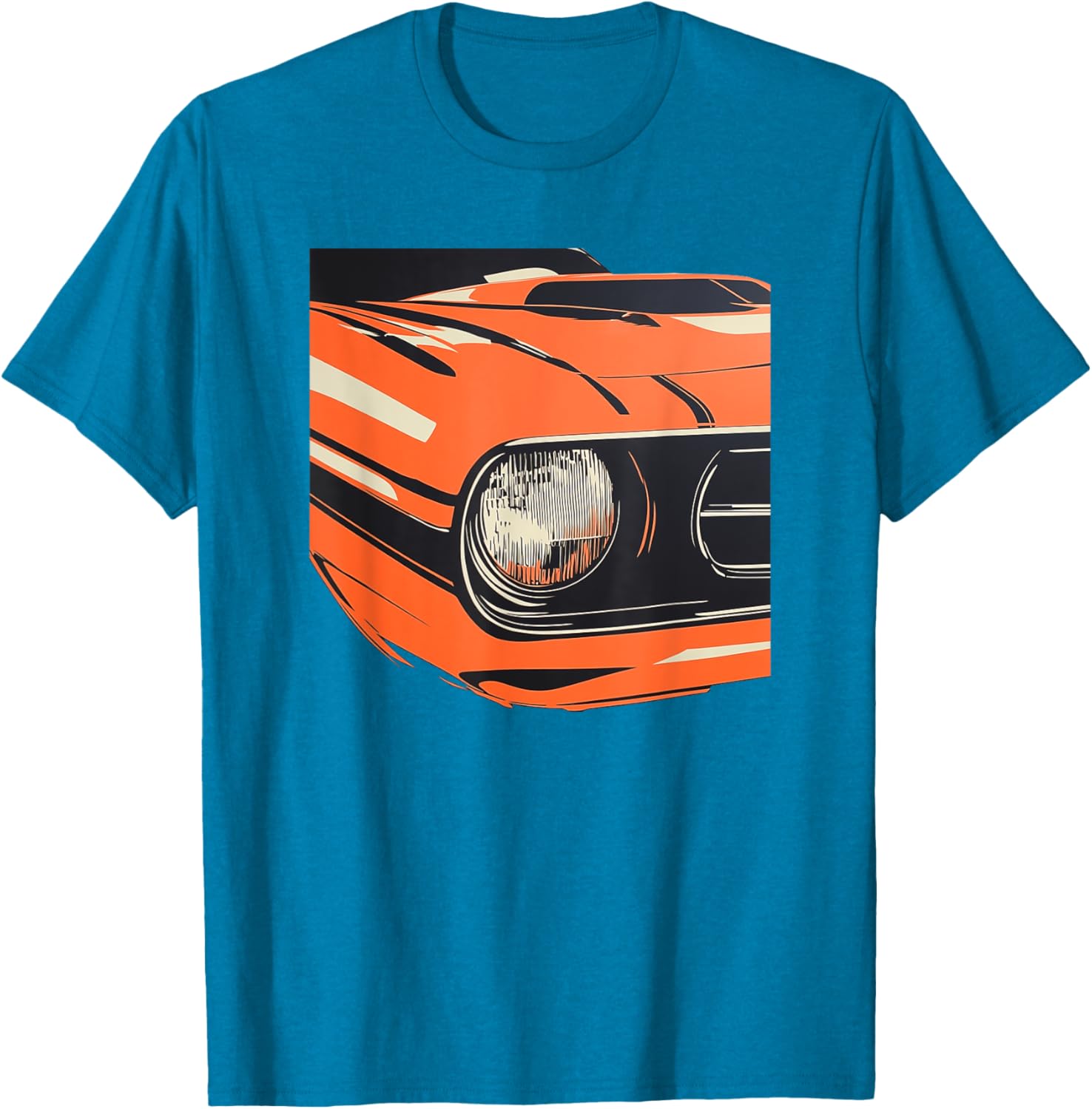 1970 Hemi Muscle Car Cuda T-Shirt for Classic Car Enthusiasts - 4