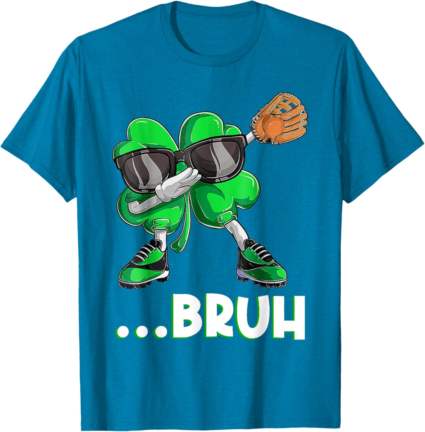 Bruh Dabbing Shamrock T-Shirt for St Patrick's Day - Fun Men's Apparel - 18