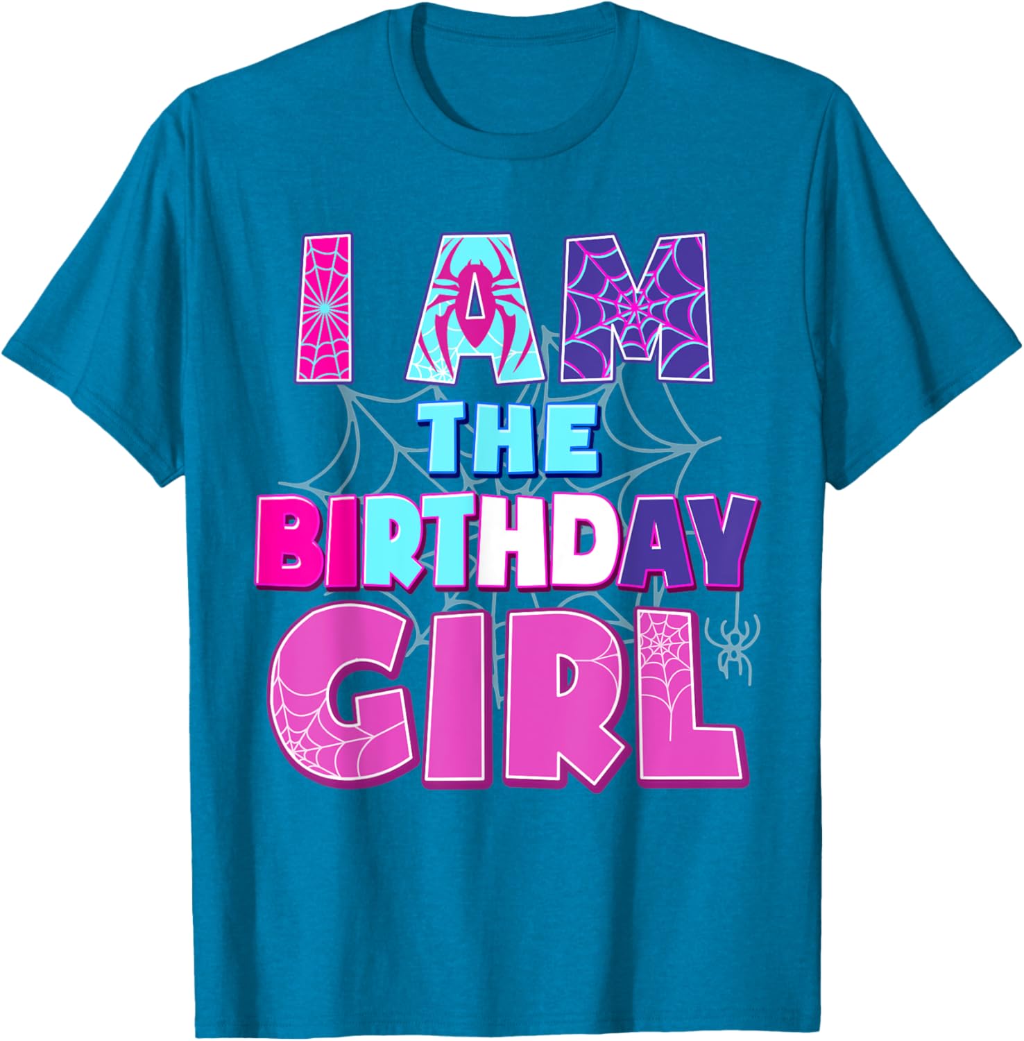 Funny Birthday Girl Spider T-Shirt for Birthday Party Fun - 16