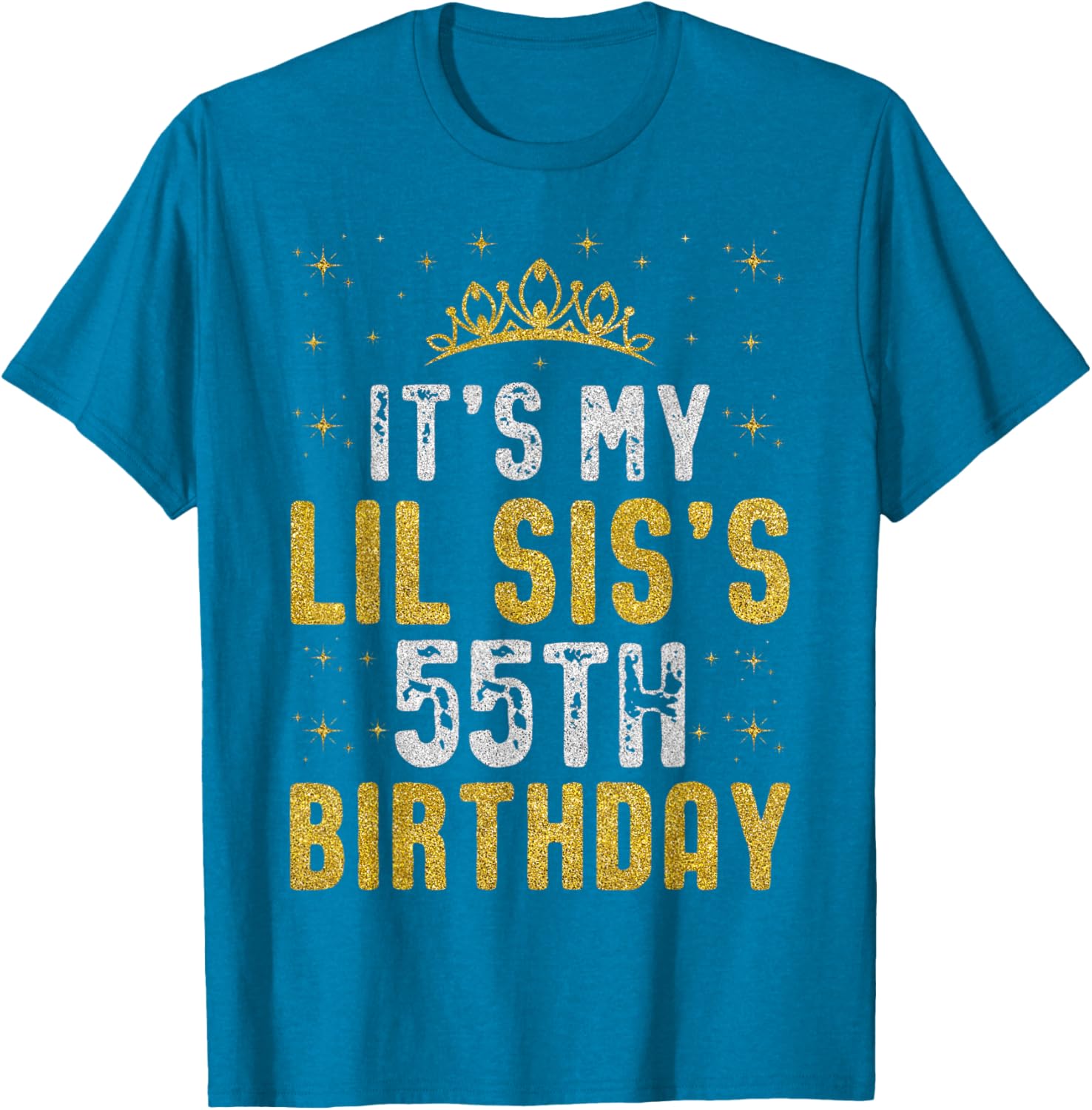 Happy 55th Birthday Lil Sis T-Shirt 1970 Vintage Birthday Gift - 8