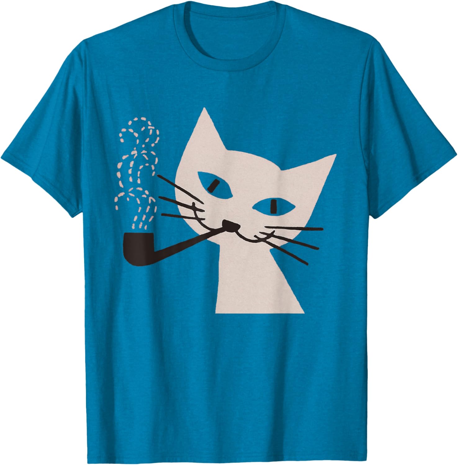 Retro 60s Vintage Cat Smoking Cigarette T-Shirt for Cool Cat Lovers - 21
