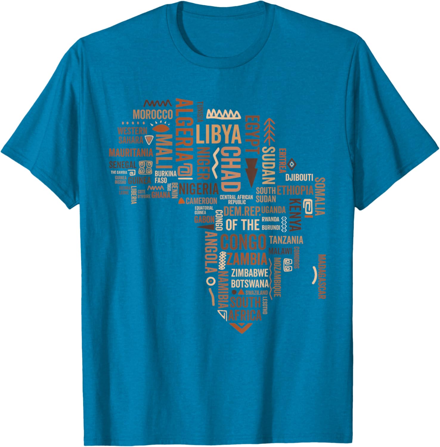 Africa Map Black History Pride T-Shirt for African American Culture - 5
