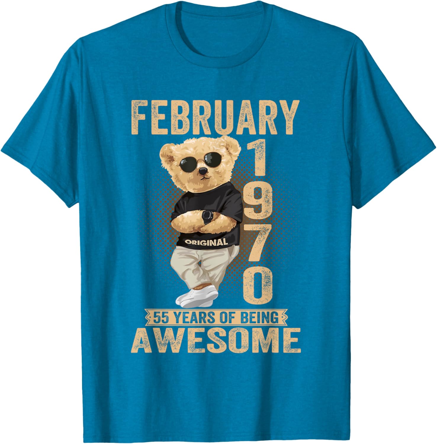Awesome Teddy Bear T-Shirt for February 55th Birthday Celebrations - 18