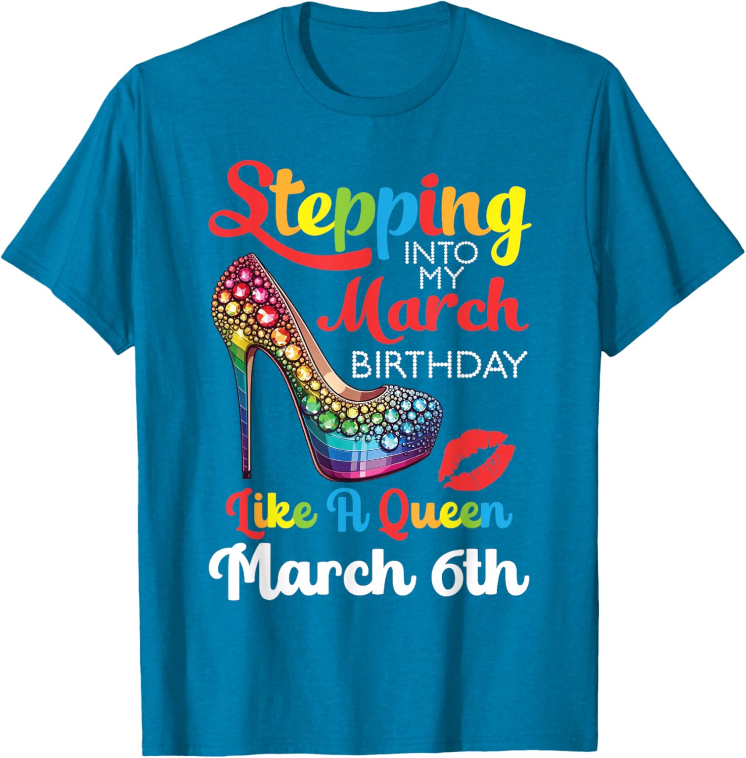 March Birthday Queen T-Shirt for Celebrating Your Special Day March 6th - 2
