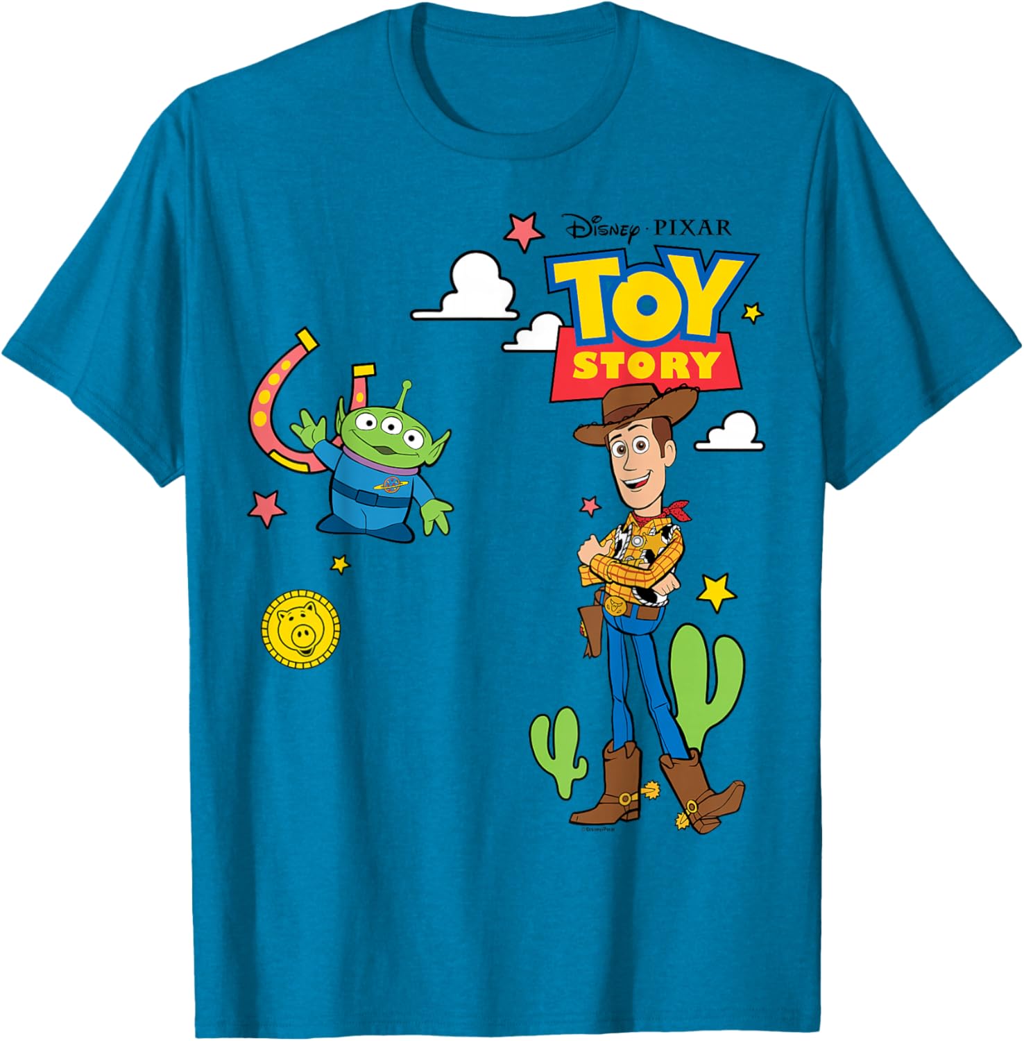 Toy Story 4 Woody and Alien T-Shirt for Kids and Adults Fun Design - 20