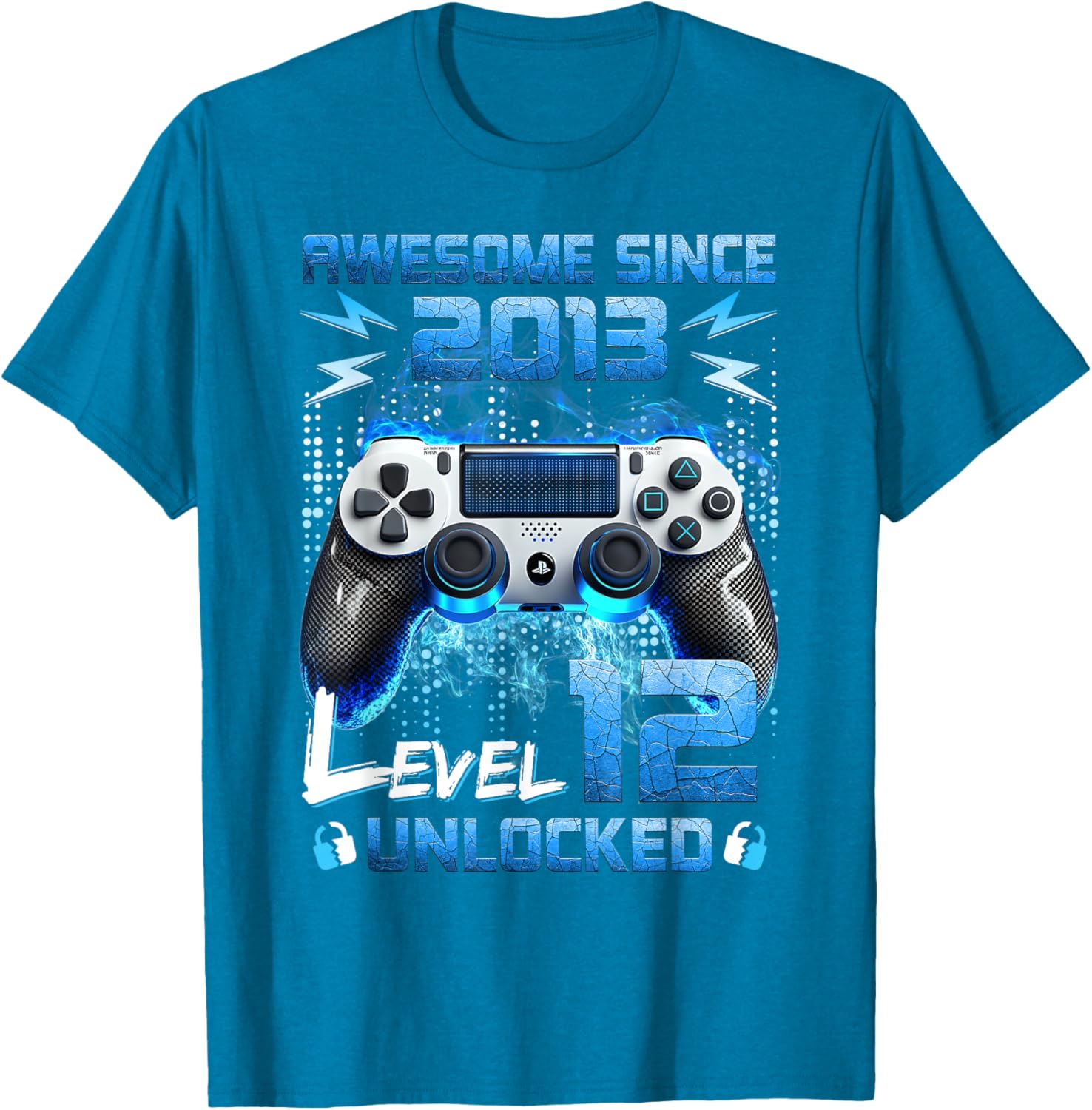 Level 12 Unlocked Video Gamer T-Shirt for 12 Year Old Birthday Fun - 26