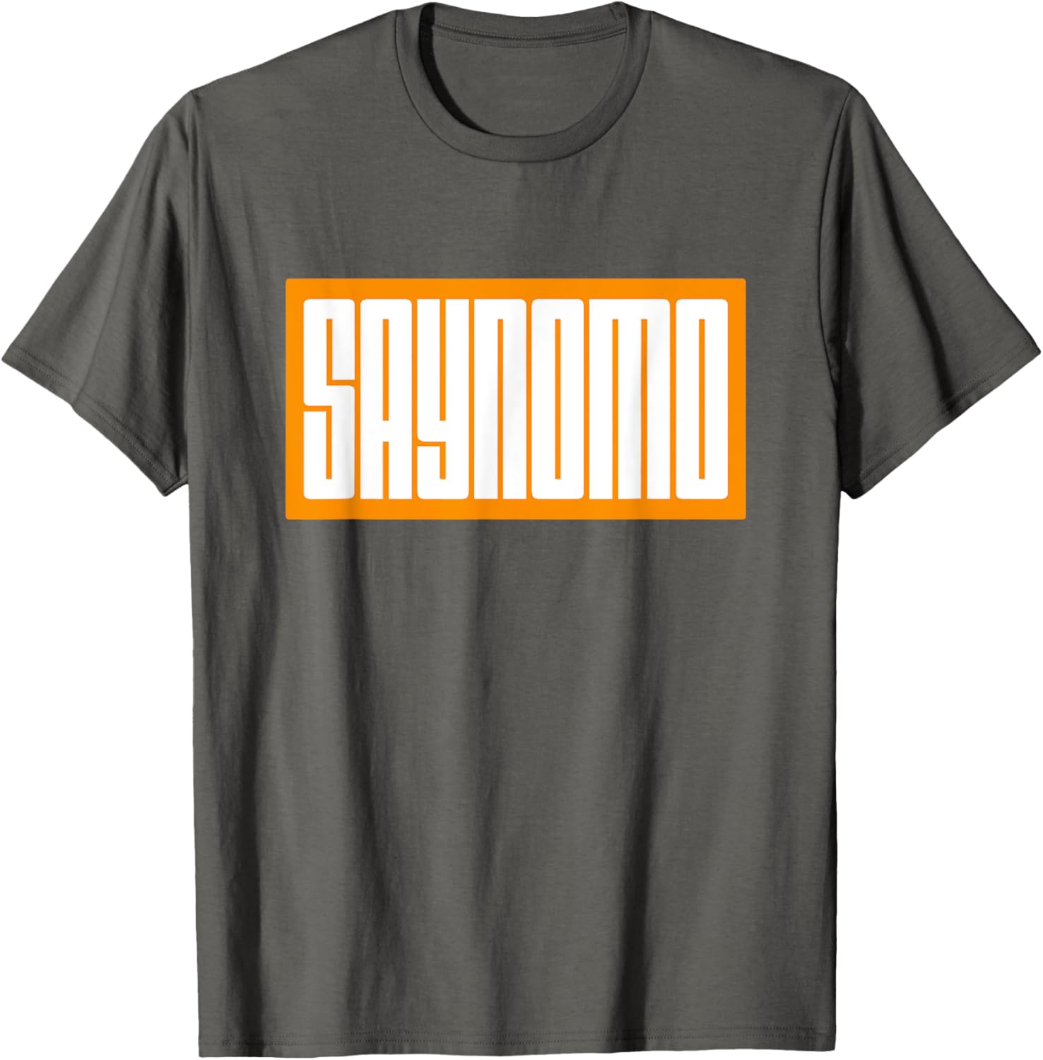 Trendy Orange SAYNOMO Graphic T-Shirt for Casual Fashion Lovers - 5