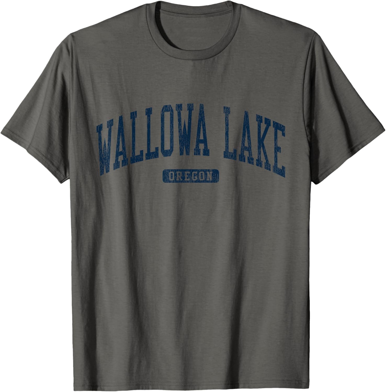Wallowa Lake Oregon College Style Blue T-Shirt for Casual Wear - 9