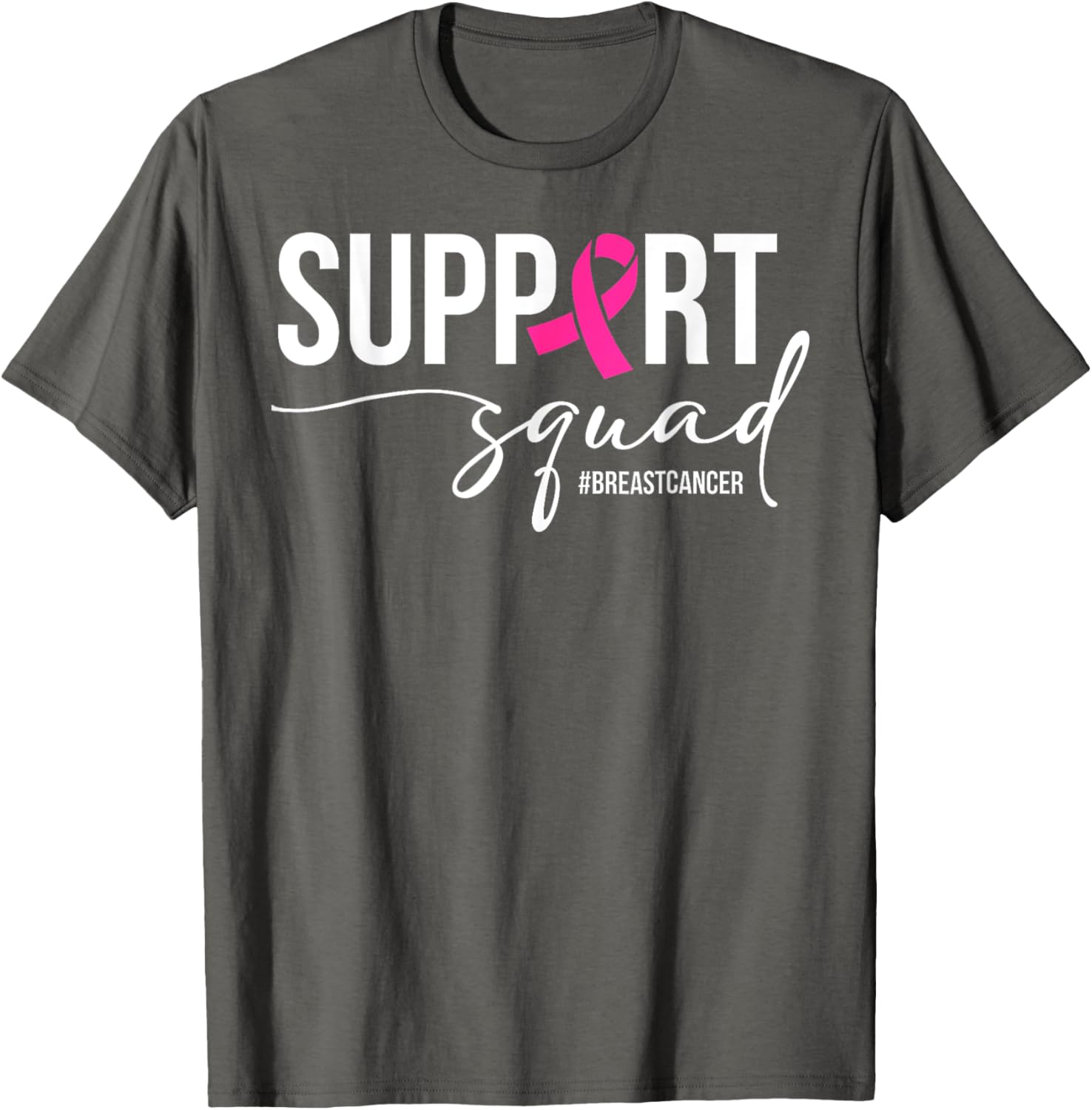 Breast Cancer Warrior Support Squad T-Shirt for Awareness and Empowerment - 13