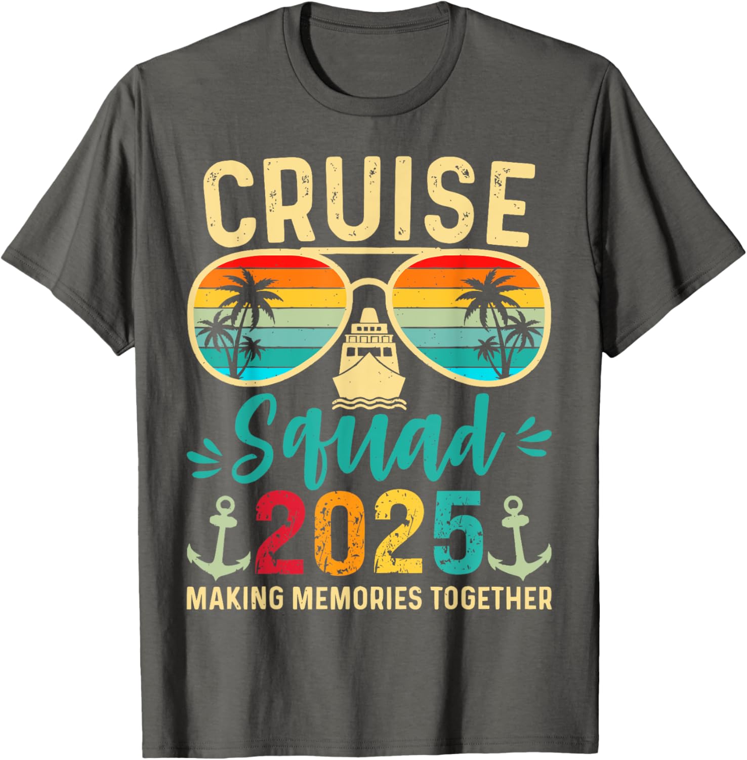 Cruise Squad 2025 Birthday Party Matching T-Shirt for Fun Vacations - 9