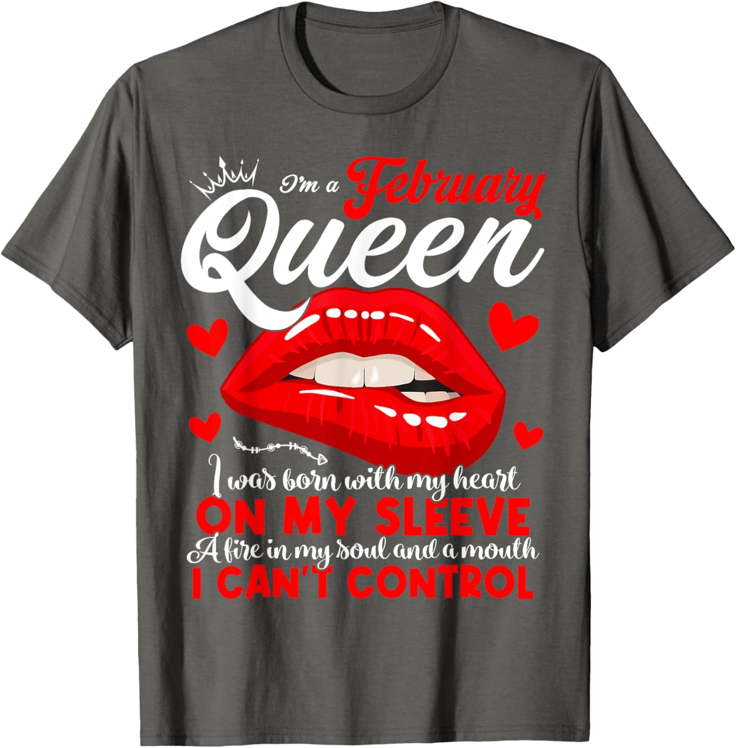 February Birthday Queen T-Shirt for Women and Girls - Celebrate Your Shine - 13