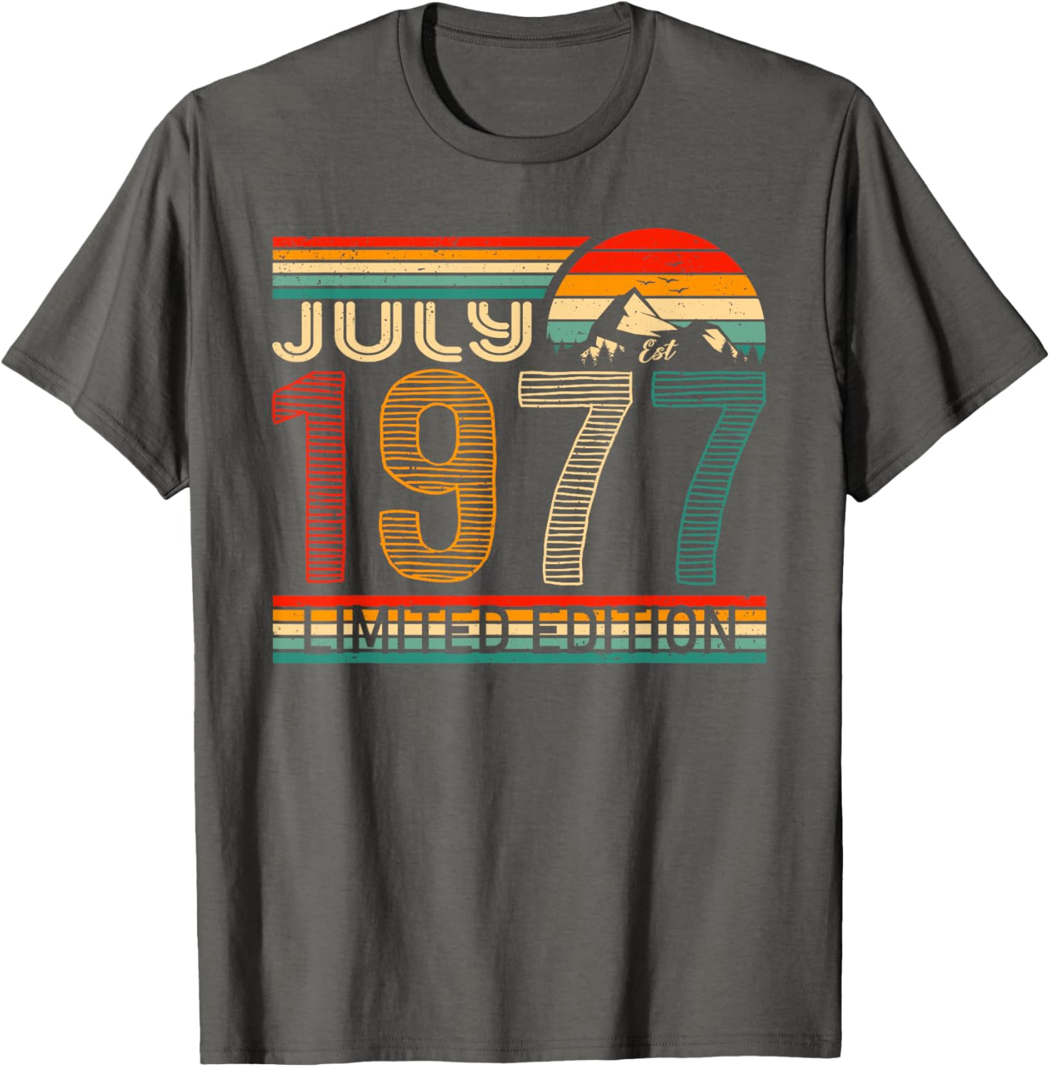 Classic July 1977 Vintage Birthday T-Shirt for Nostalgic Celebrations - 3