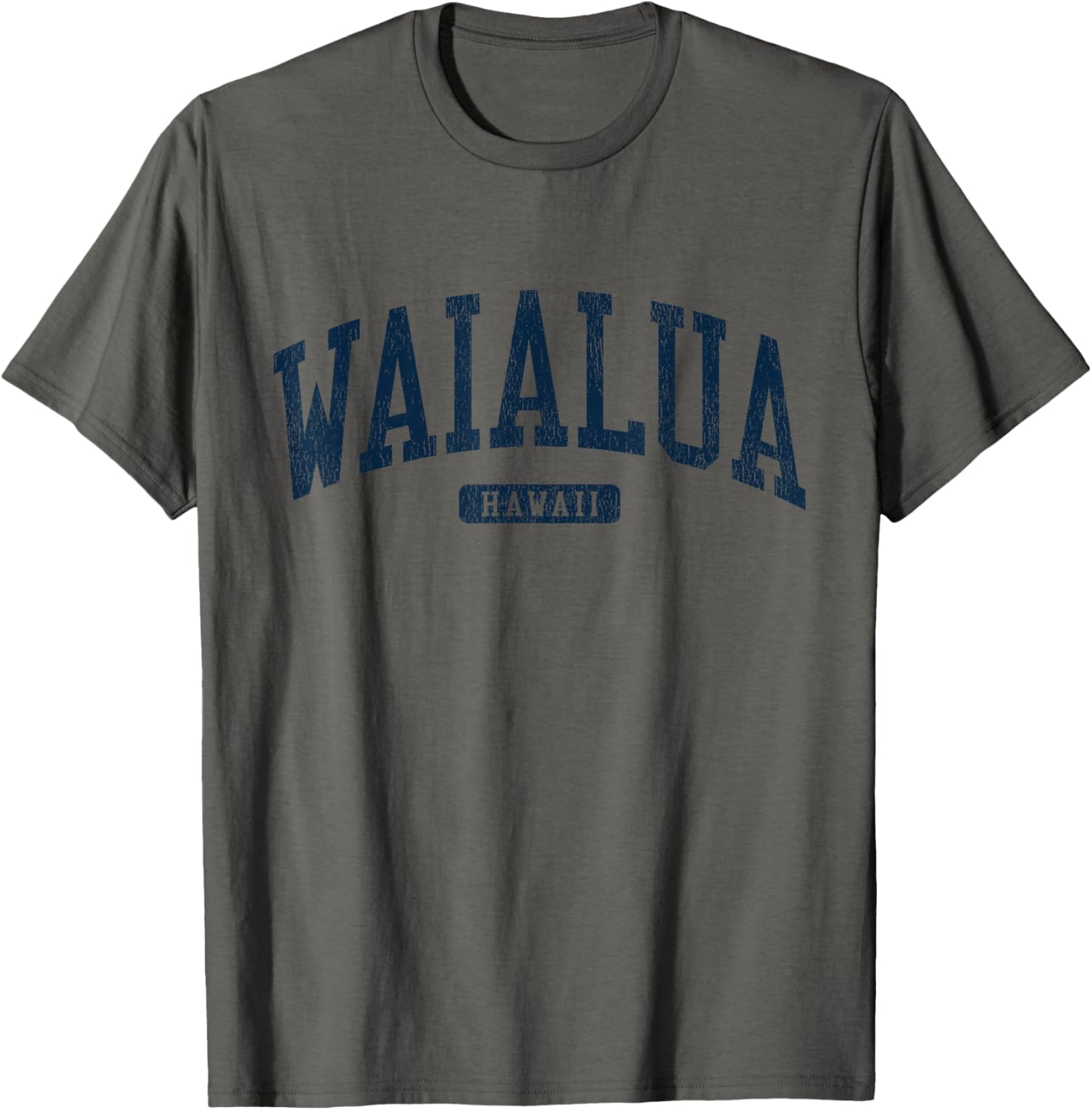 Waialua Hawaii College Style Blue T-Shirt for Casual Wear and Comfort - 15