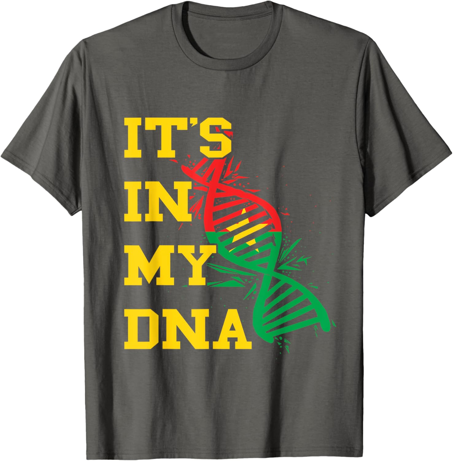 Burkina Faso Flag DNA Pride T-Shirt for Proud Burkina Fasoans - 17
