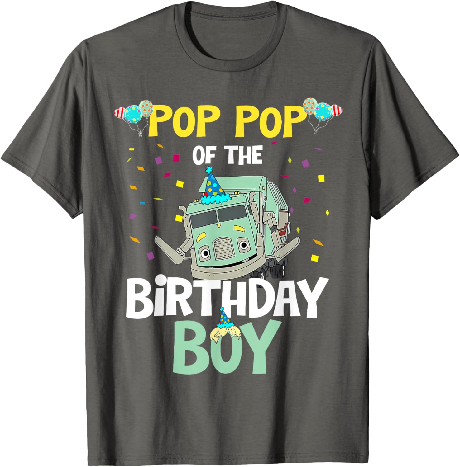 Funny Birthday Boy Garbage Truck Recycling T-Shirt for Kids - 9
