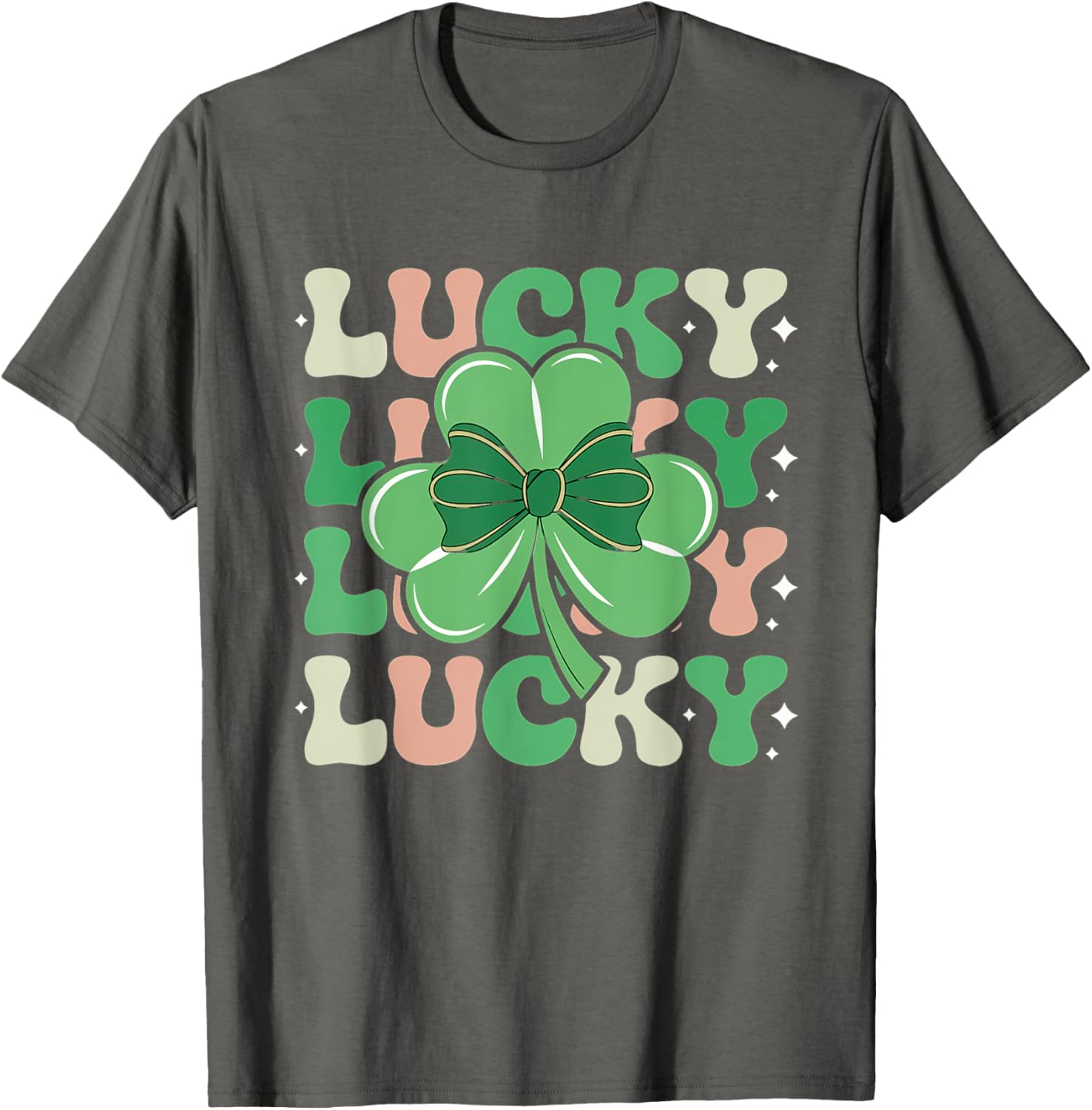 Charming St Patricks Day Girls Coquette Bow T-Shirt for Festive Fun - 4