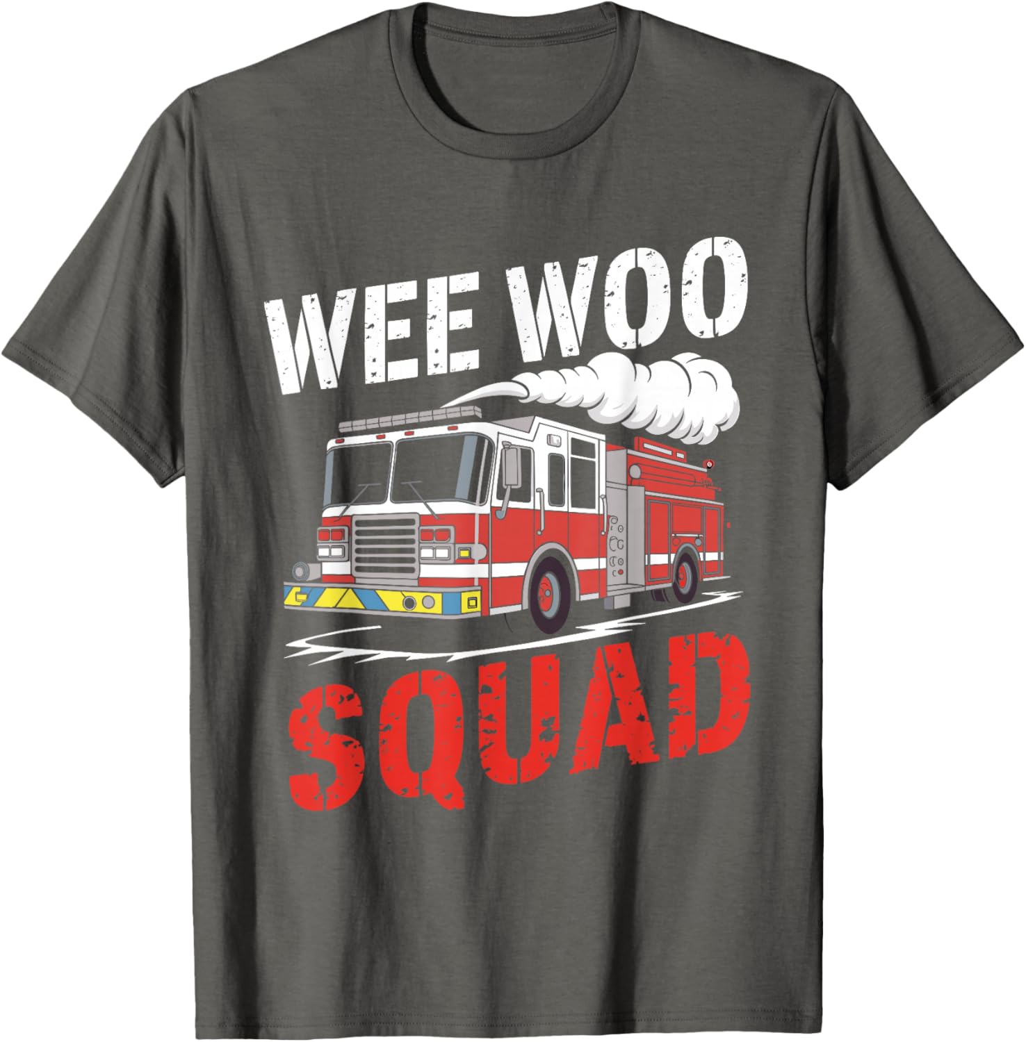 Wee Woo Squad Funny Firefighter Fire Truck T-Shirt for Men and Women - 4