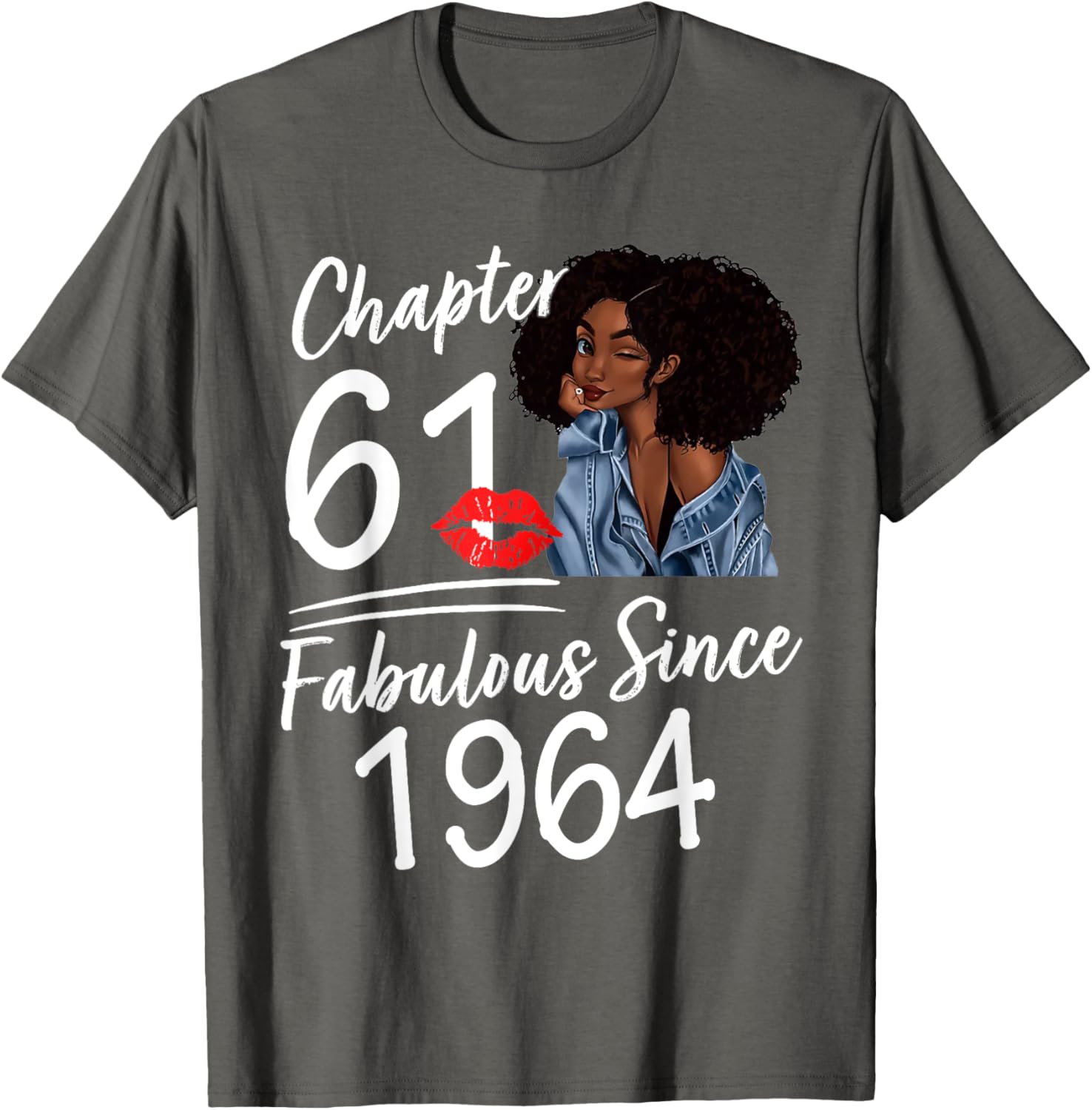Fabulous Since 1964 61st Birthday Melanin T-Shirt for Women - 9
