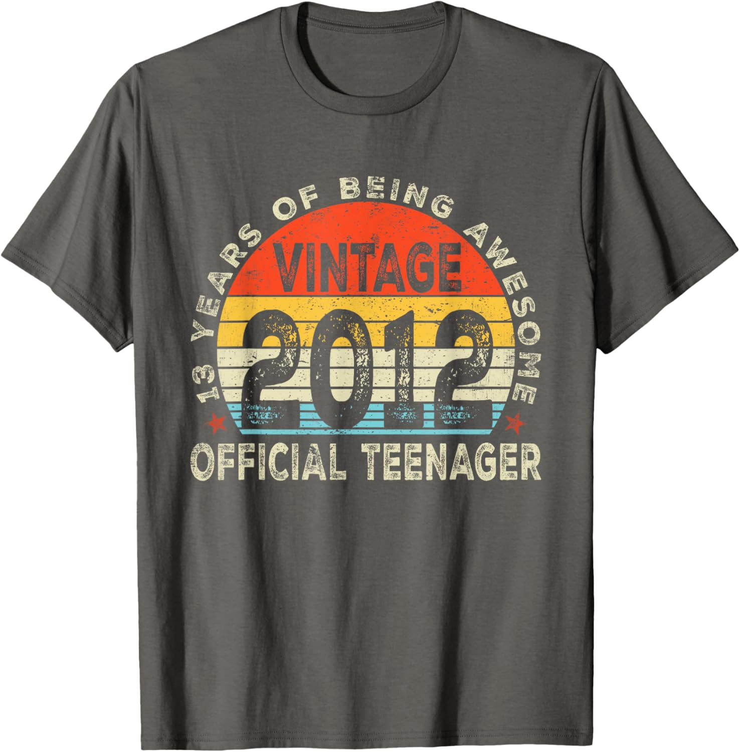 Vintage 2012 13th Birthday T-Shirt for Teens - Fun Gift Idea - 11