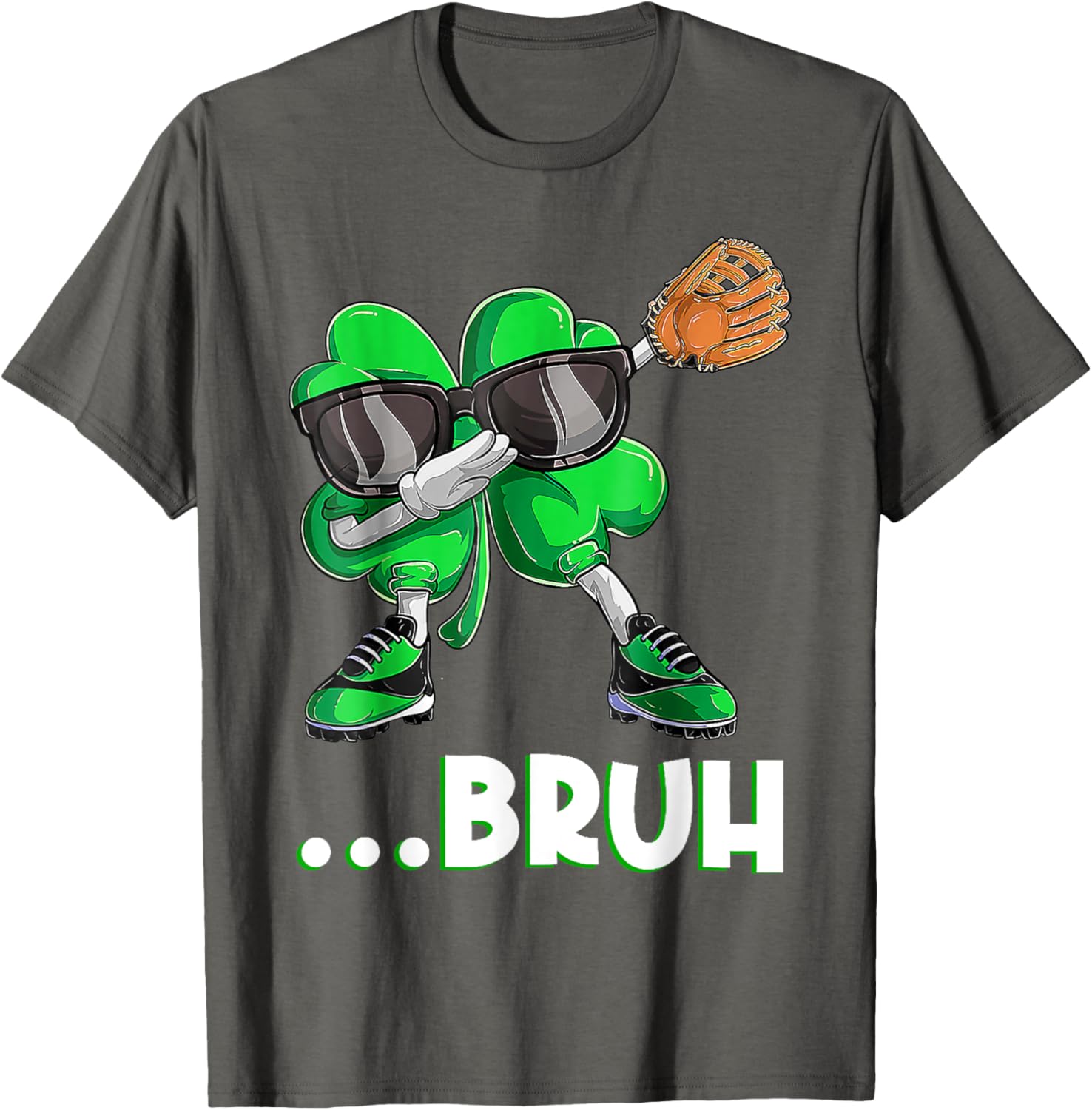 Bruh Dabbing Shamrock T-Shirt for St Patrick's Day - Fun Men's Apparel - 10