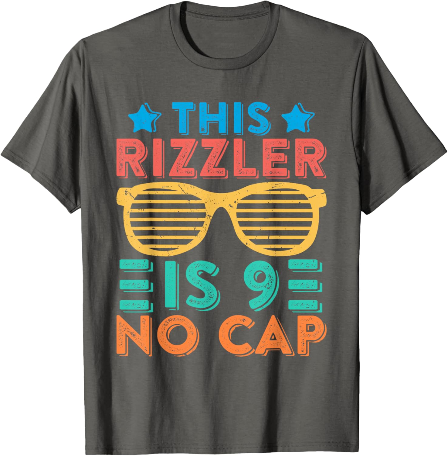 Cool Rizzler 9th Birthday Shirt for Boys - Fun Sigma Rizz Tee - 13