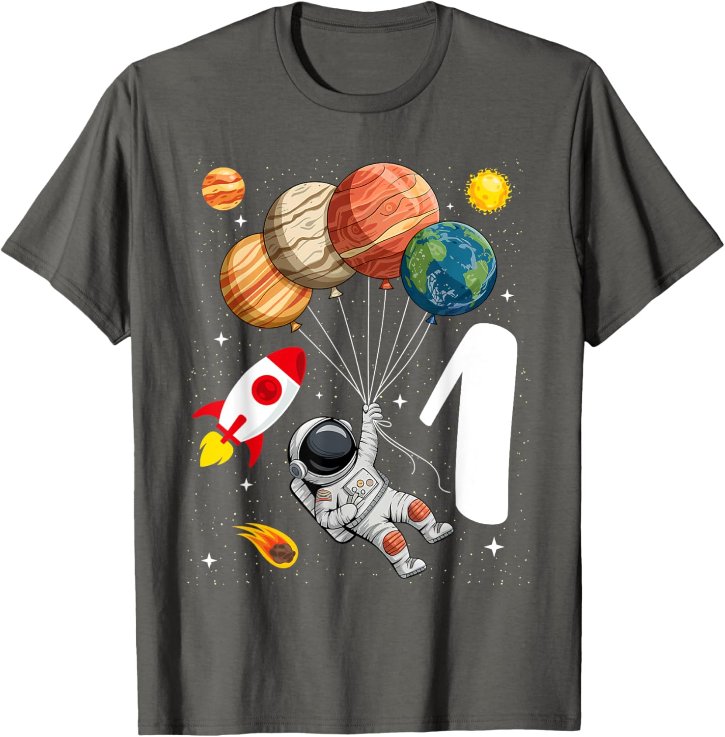 Adorable 1st Birthday Astronaut T-Shirt for Boys and Girls - 5