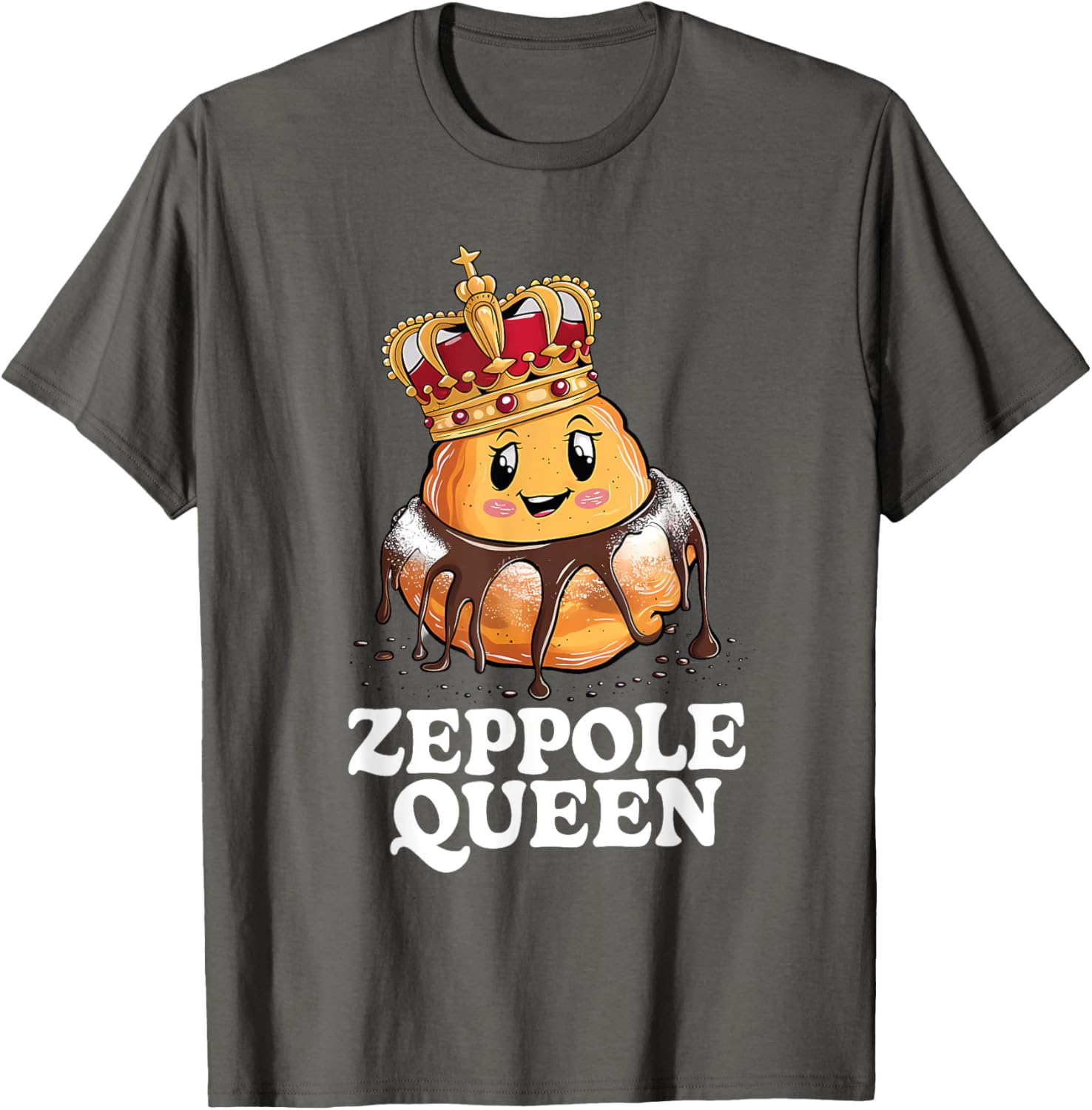 Zeppole Queen T-Shirt for Food Lovers - Fun and Stylish Design - 15