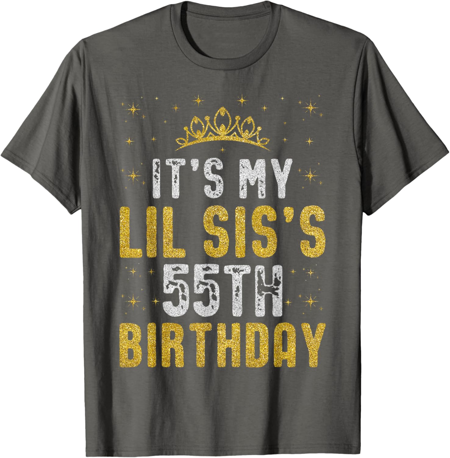 Happy 55th Birthday Lil Sis T-Shirt 1970 Vintage Birthday Gift - 2