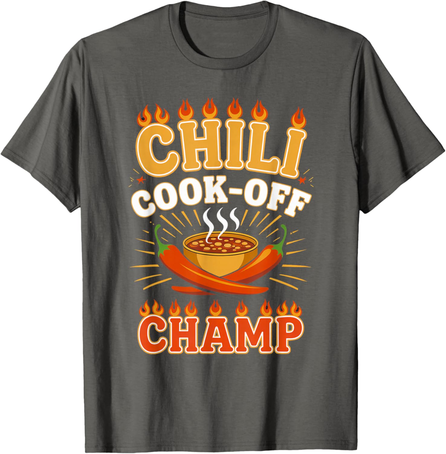Chili Cook-Off Champion T-Shirt for Spicy Food Contest Lovers - 5