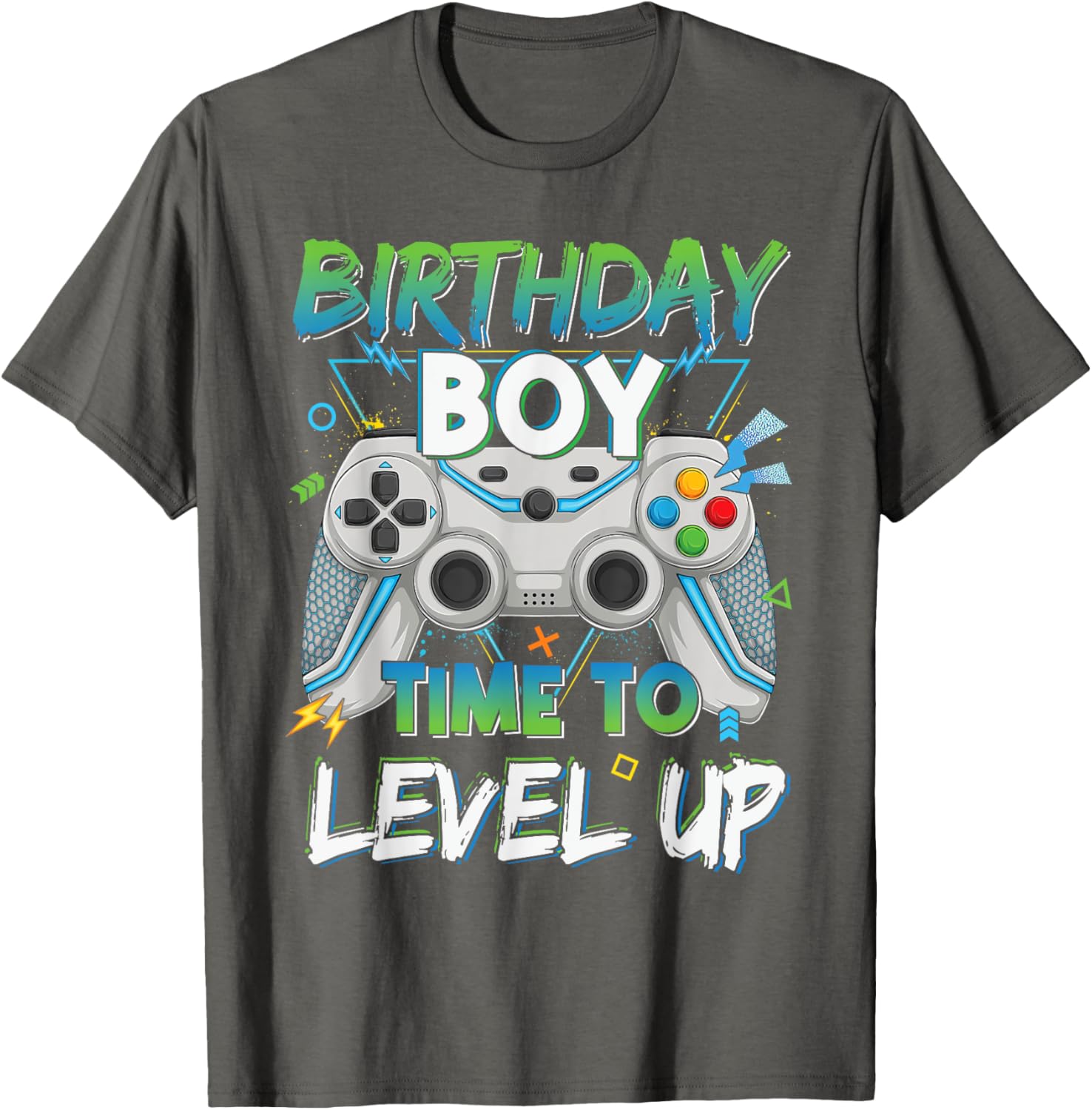 Level Up Gaming Birthday Boy T-Shirt for Young Gamer Boys - 18
