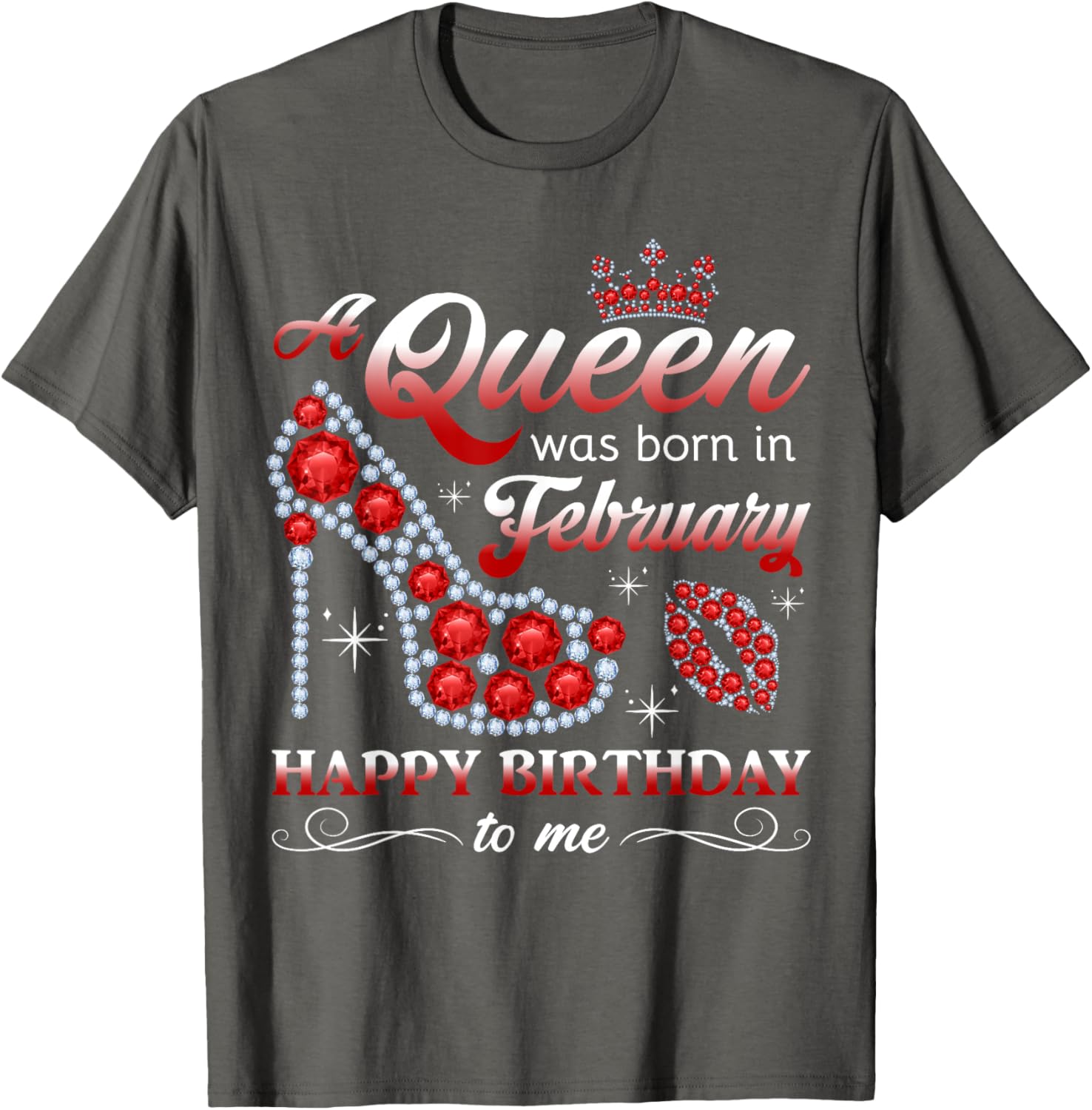 February Birthday Queen T-Shirt for Women and Girls - Celebrate in Style - 14