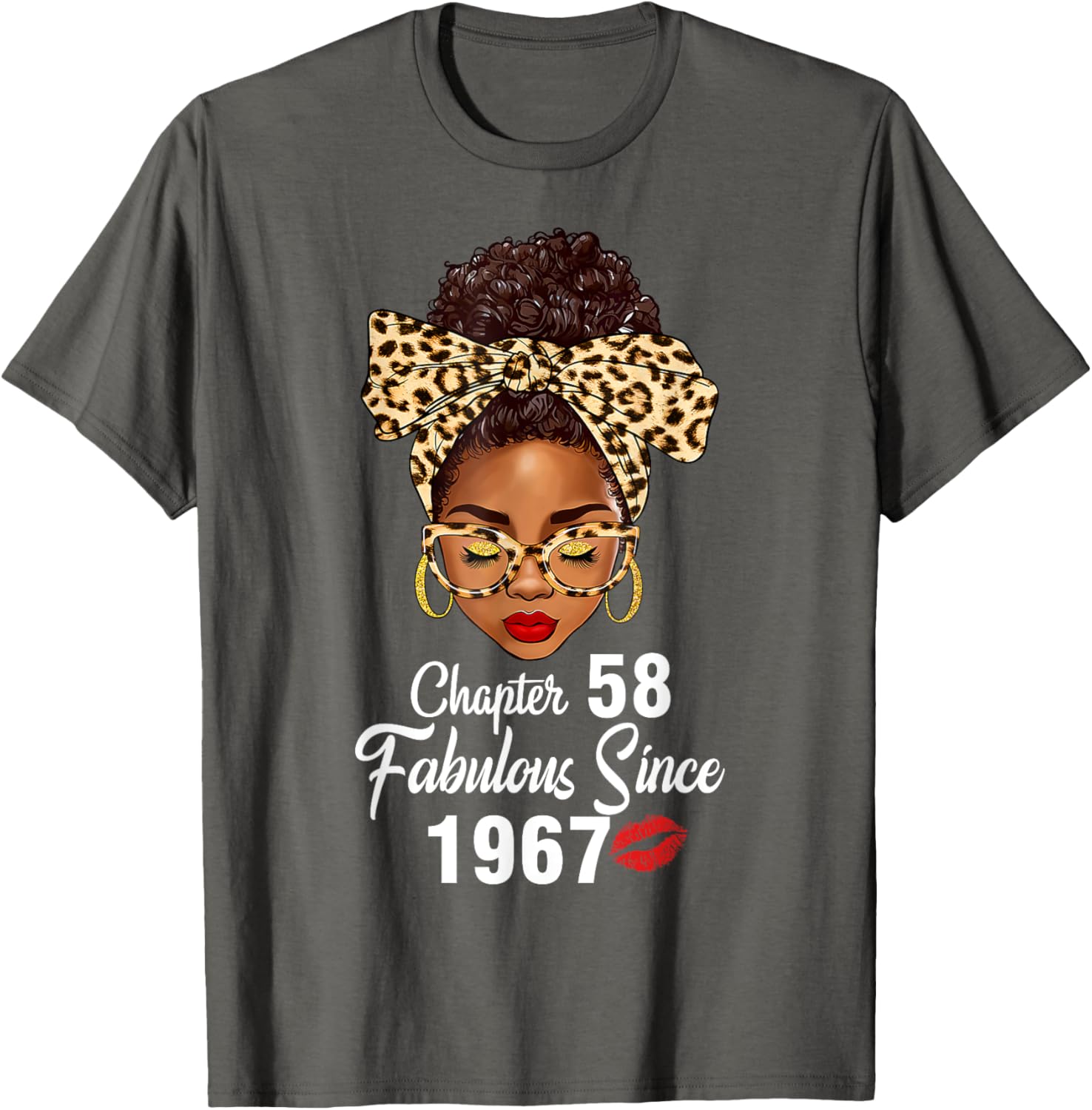 Fabulous Since 1967 Leopard T-Shirt for 58th Birthday Women - 8