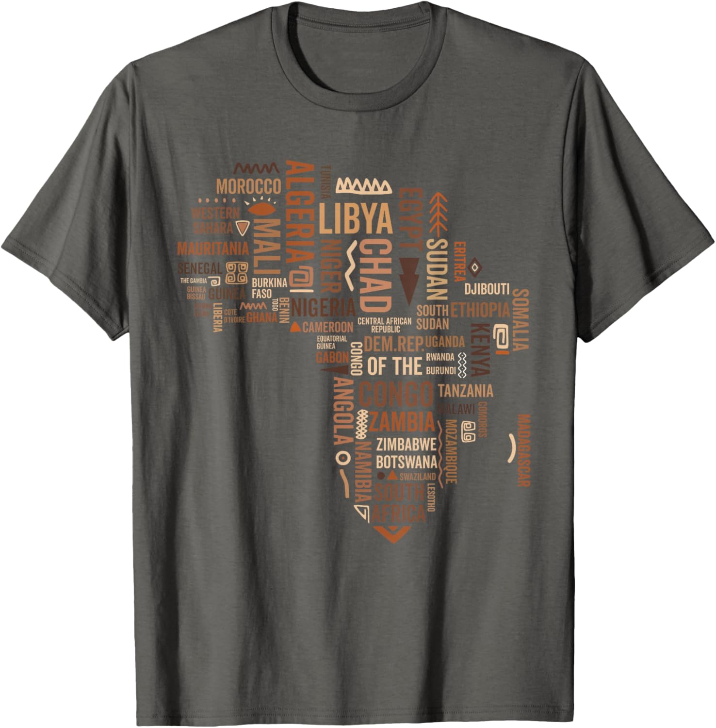 Africa Map Black History Pride T-Shirt for African American Culture - 2