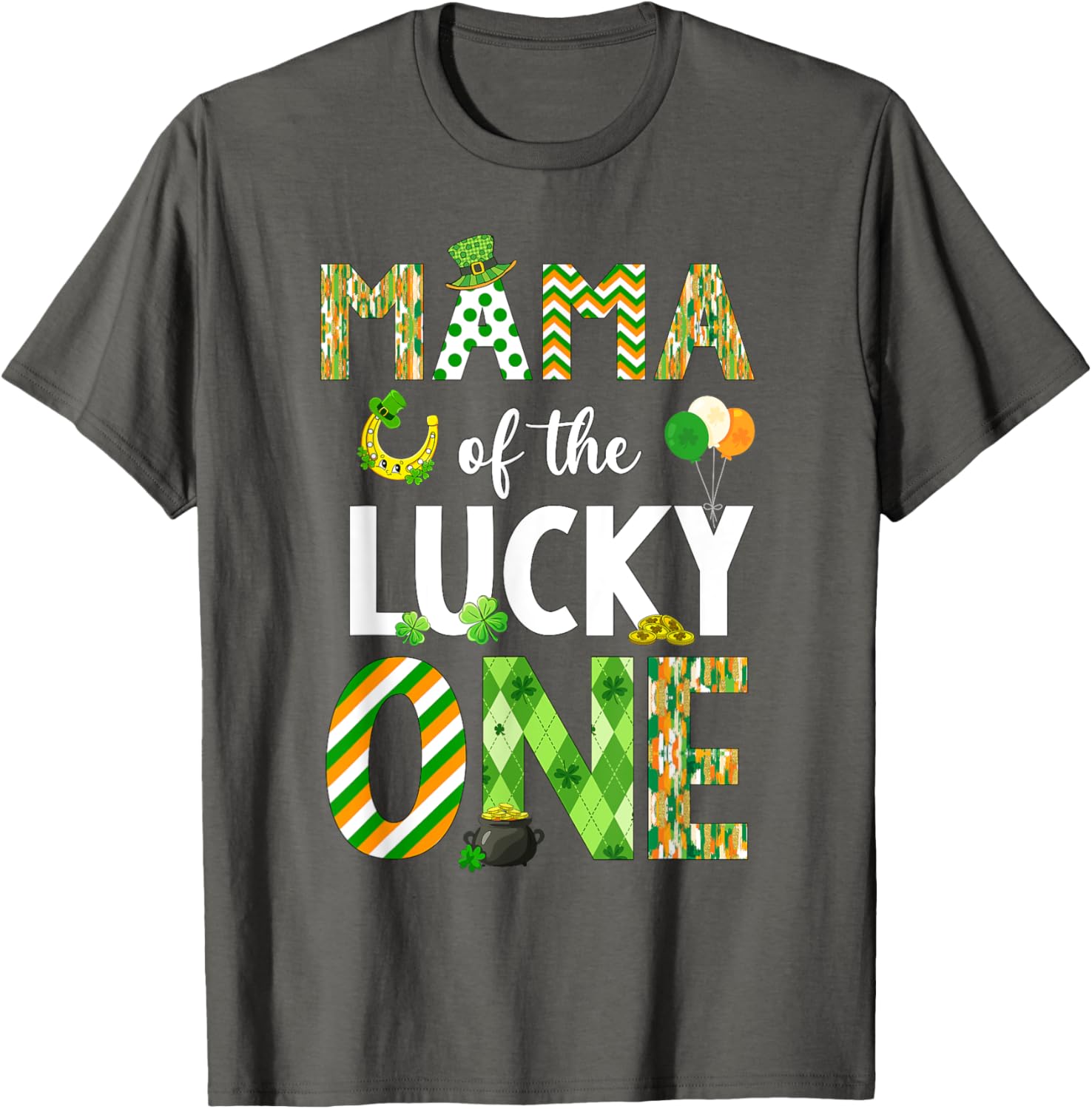 Mama Of The Lucky One 1st Birthday T-Shirt for St. Patrick's Day Fun - 29