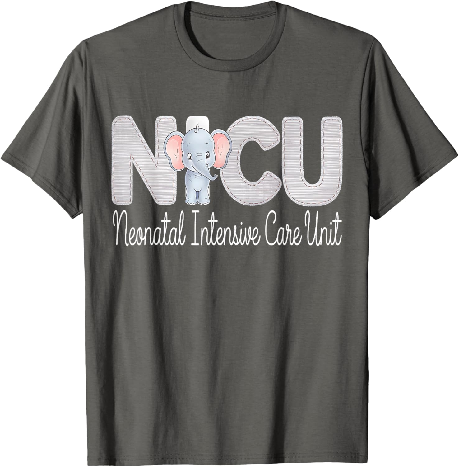 Cute Neonatal ICU Nurse Elephant T-Shirt for NICU RNs and Staff - 12