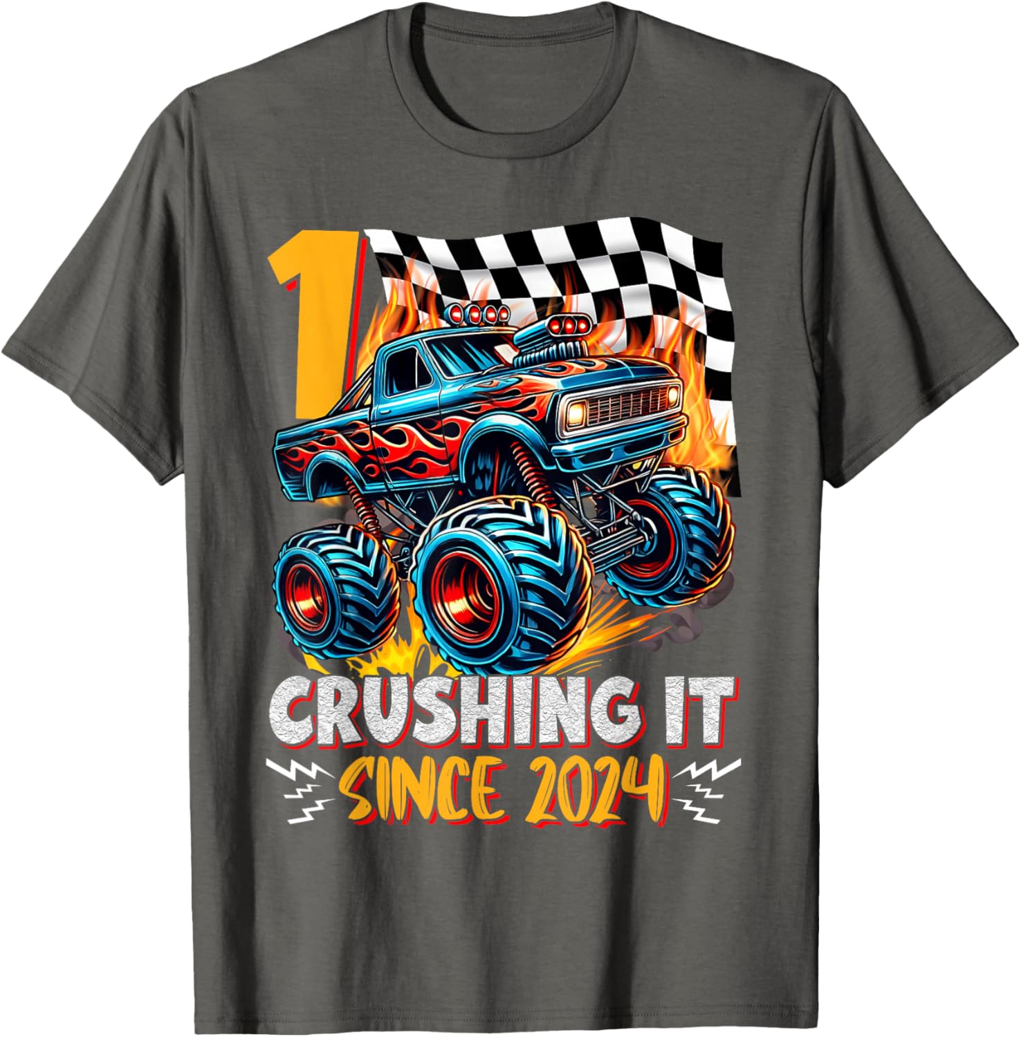 Birthday Monster Truck T-Shirt for 1 Year Old Boys - 1st Birthday Fun - 9